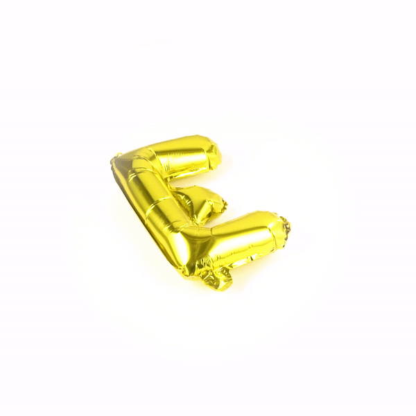 Balloonify Gold Mylar Letter E Balloon - 16 Inch Large Foil Alphabet Balloon for Birthday Parties, Baby Showers & Graduation Decorations (1 Count)
