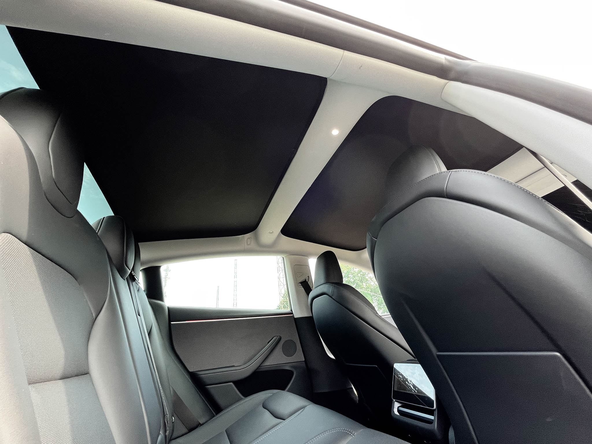 Tesla Model 3 Highland 2024 Sunshade Set - Roof & Windshield Sun Shade for Car Window Protection | UV Ray Blocking & Heat Reduction | Perfect for Summer Driving & Parking