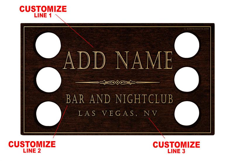 Customizable Whiskey Caddy - Personalized Bar Accessories for Nightclubs, Home Bars & Gifts | Whiskey Glass Holder & Organizer
