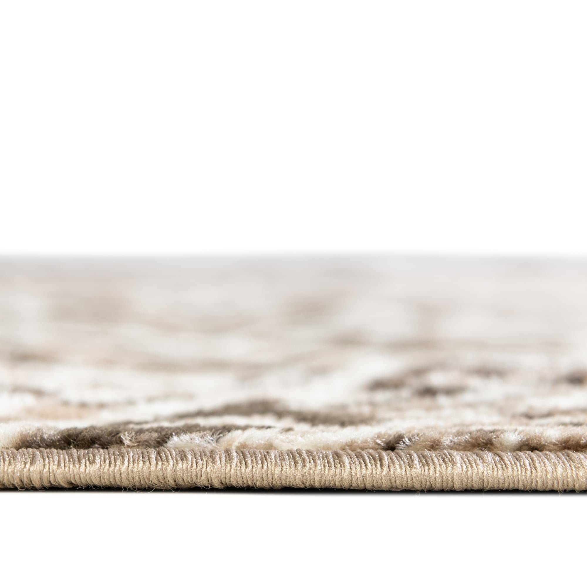 Premium 7' x 10' Brown Area Rug - Soft & Durable Monte Carlo Collection for Living Room, Dining Room & Open Floor Plans - Perfect for Home Decor & High Traffic Areas