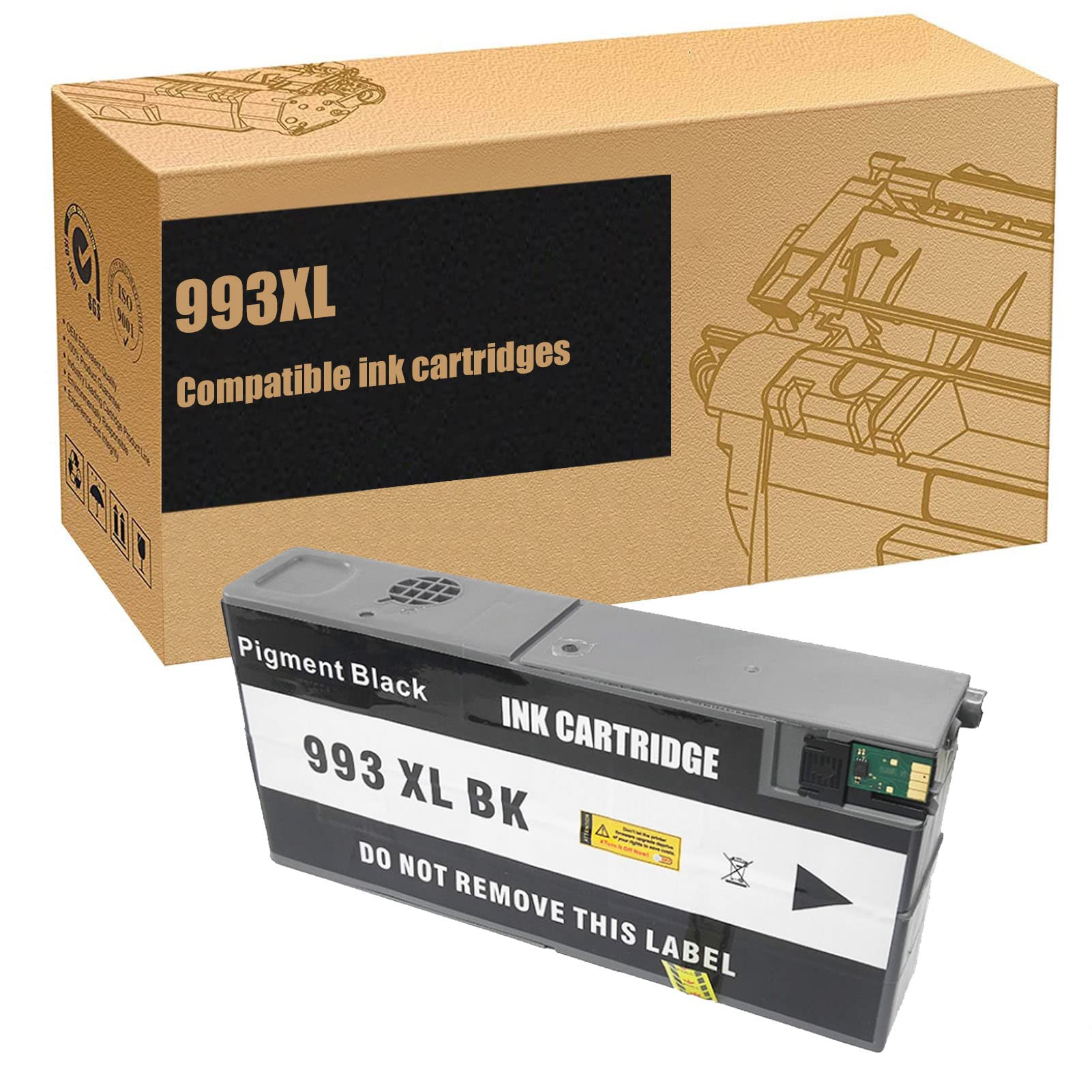 ZLOR 993XL Compatible Ink Cartridge Replacement for HP 777z 772dw 750dw 750dn Printers - High Quality Black Ink - Eco Friendly Printer Supplies for School, Home & Office Use
