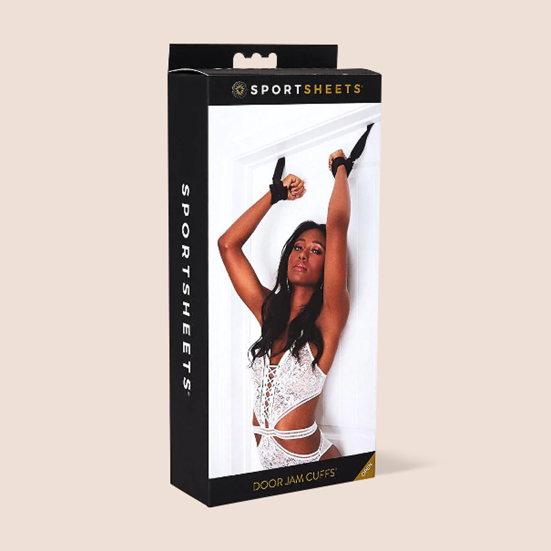 Sportsheets Door Jam Cuffs - No Installation Required Bondage Restraints for Bedroom, BDSM Play & Couples Adventure