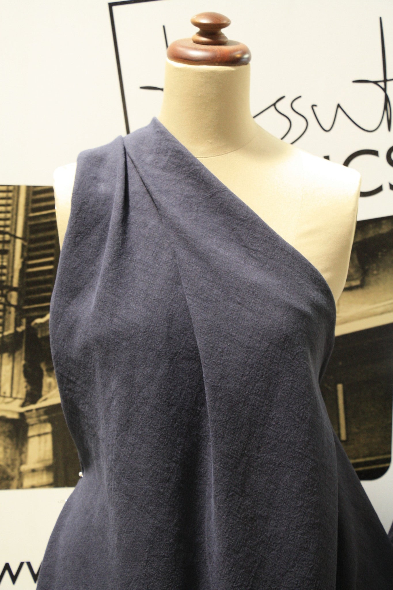 Vintage Washed Linen Shirt - Belfast Navy Blue - Comfortable & Breathable for Casual Wear, Travel & Summer Outfits