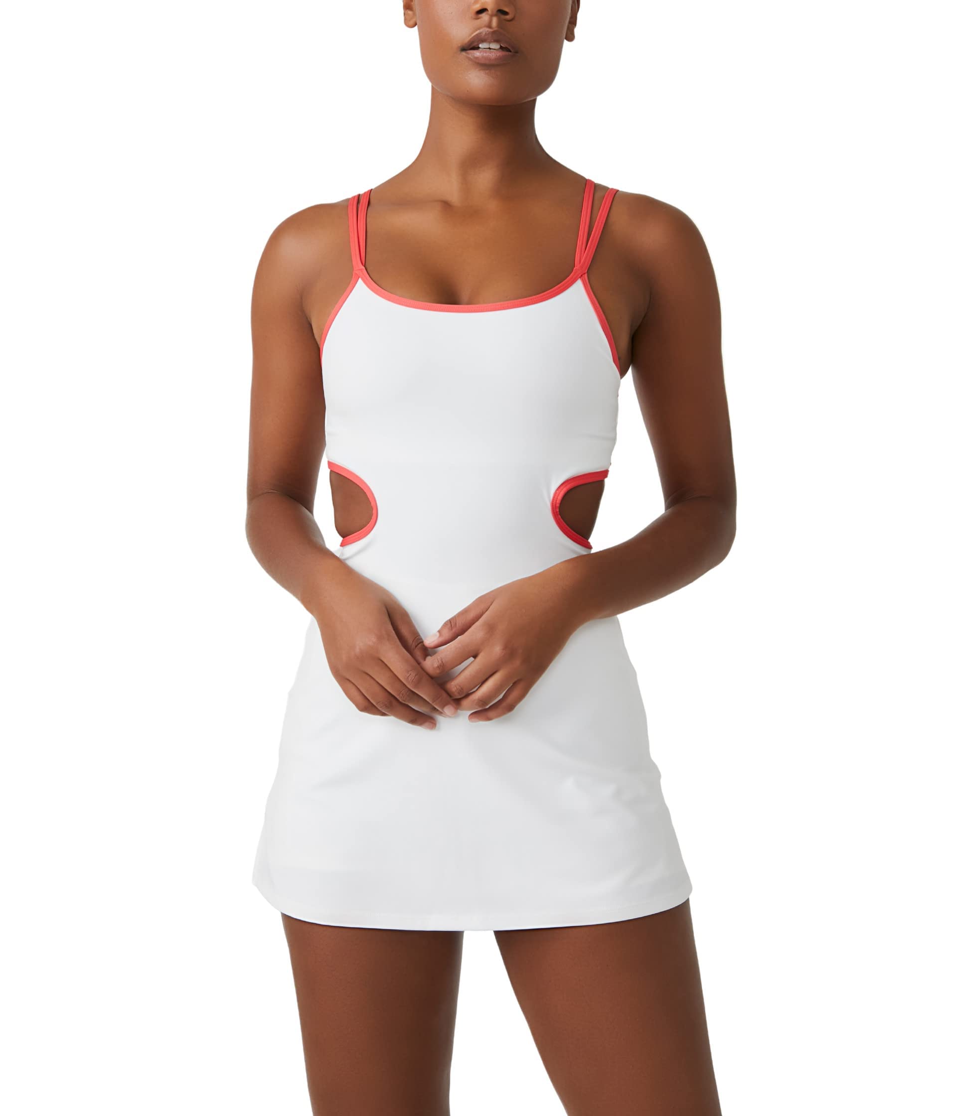Free People Women's Serve One-Piece Swimsuit - Sexy High Cut Bathing Suit for Beach, Pool & Vacation | UPF 50+ Sun Protection & Adjustable Straps