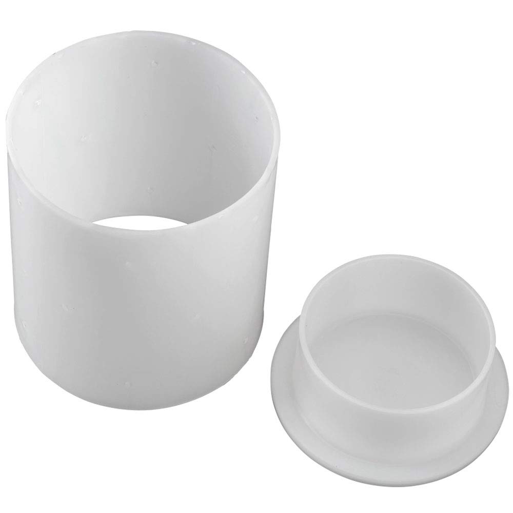 Premium Small Hard Cheese Mold - Stainless Steel Cheese Press Mold for DIY Cheese Making at Home | Perfect for Cheddar, Gouda, and Parmesan Cheese Making Kit Accessories