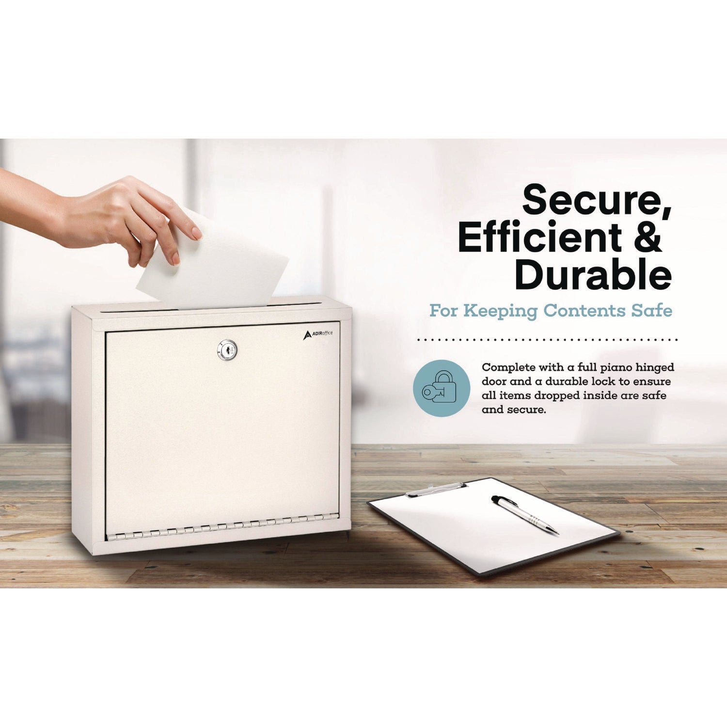 AdirOffice Large Secure Drop Box - 12