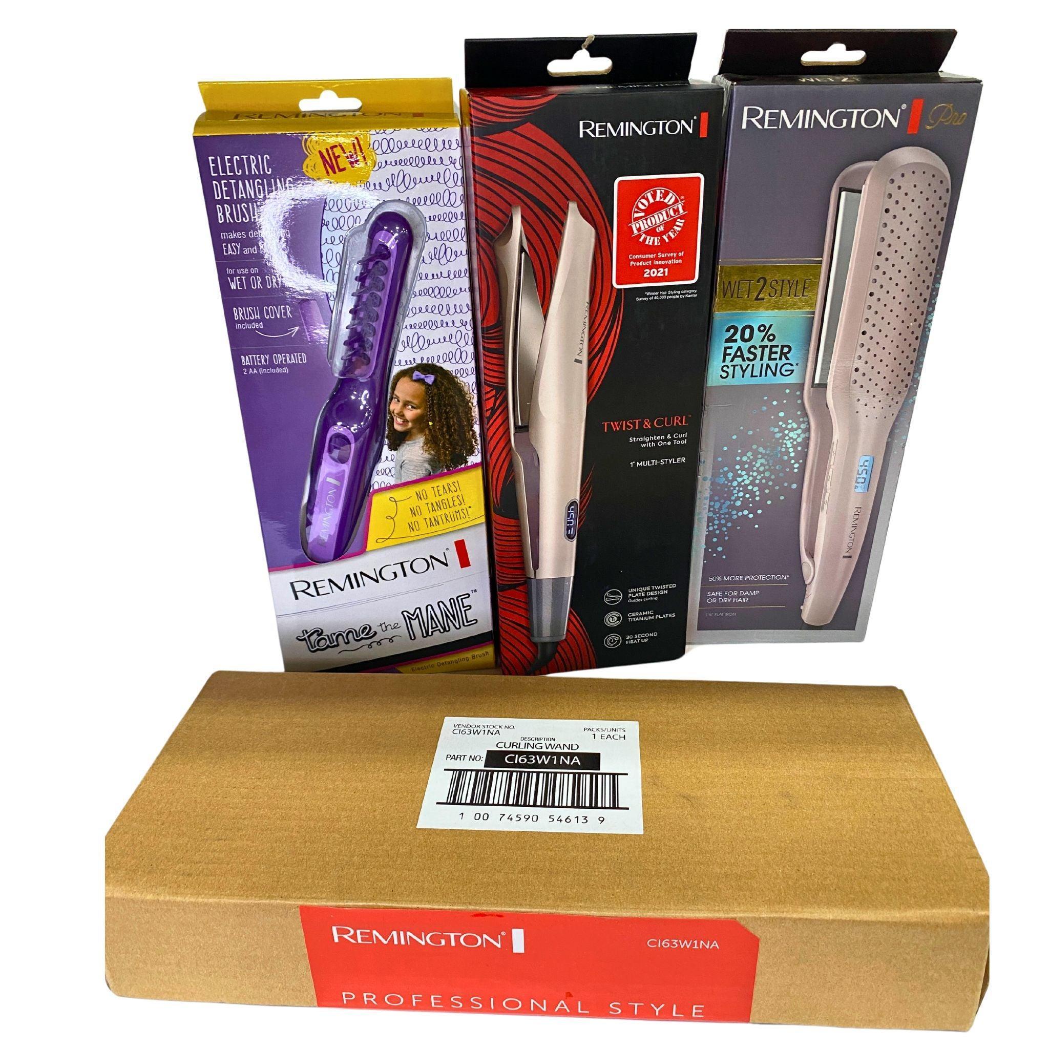 Remington Professional Hair Tools Assortment - 50 Piece Bulk Lot for Salons & Stylists | Perfect for Hairdressers, Barbers & Home Use
