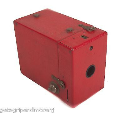 Vintage KODAK Rainbow Brownie Model C No. 2 120 Film Camera - Eastman Red Box Classic Collector's Item for Photography Enthusiasts & Retro Style Shoots