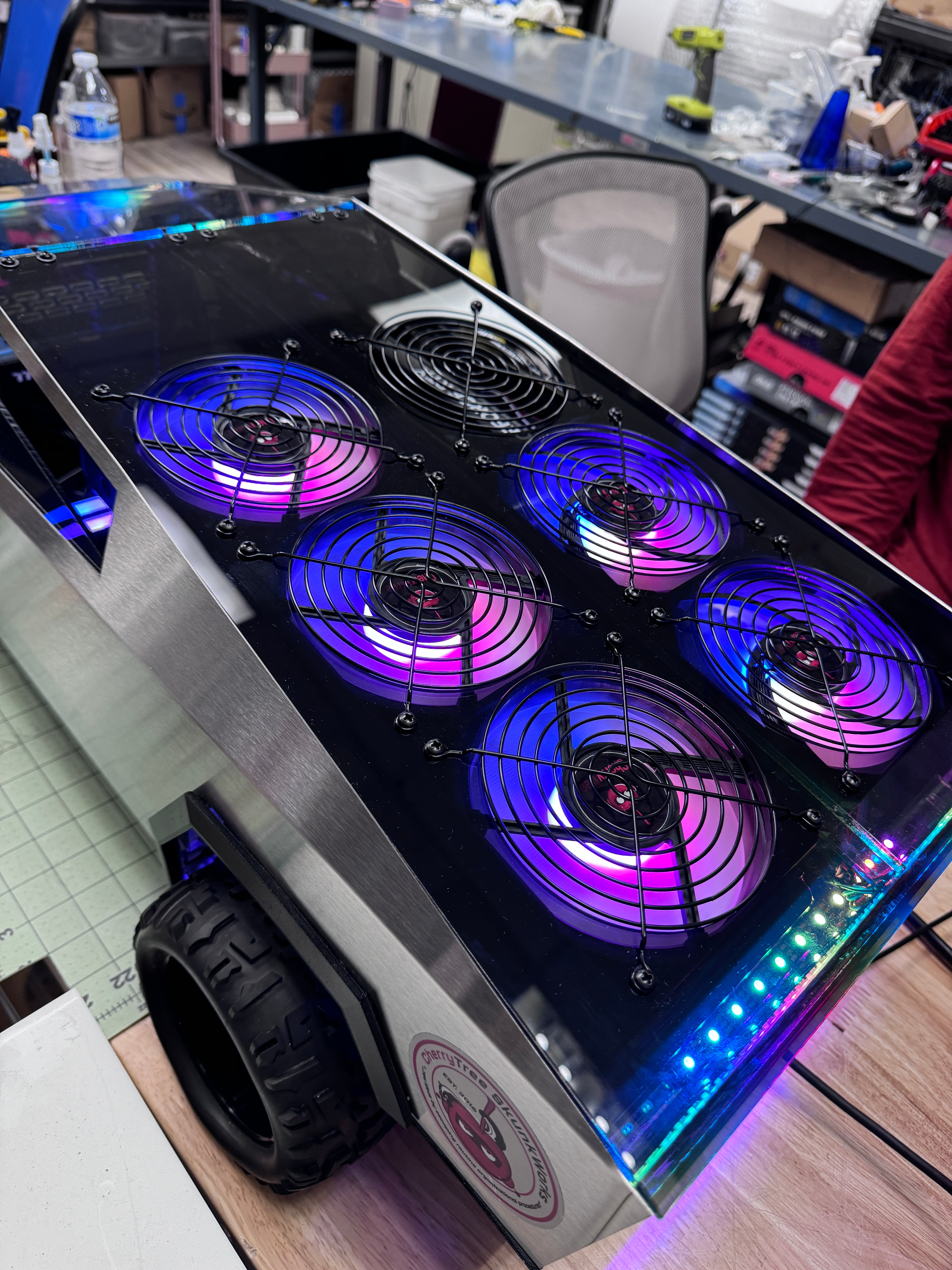 Cybertruck ATX PC Case - Stainless Steel Gaming Computer Case for High-Performance Builds | Perfect for Gaming Rigs, Workstations & Custom PC Builds