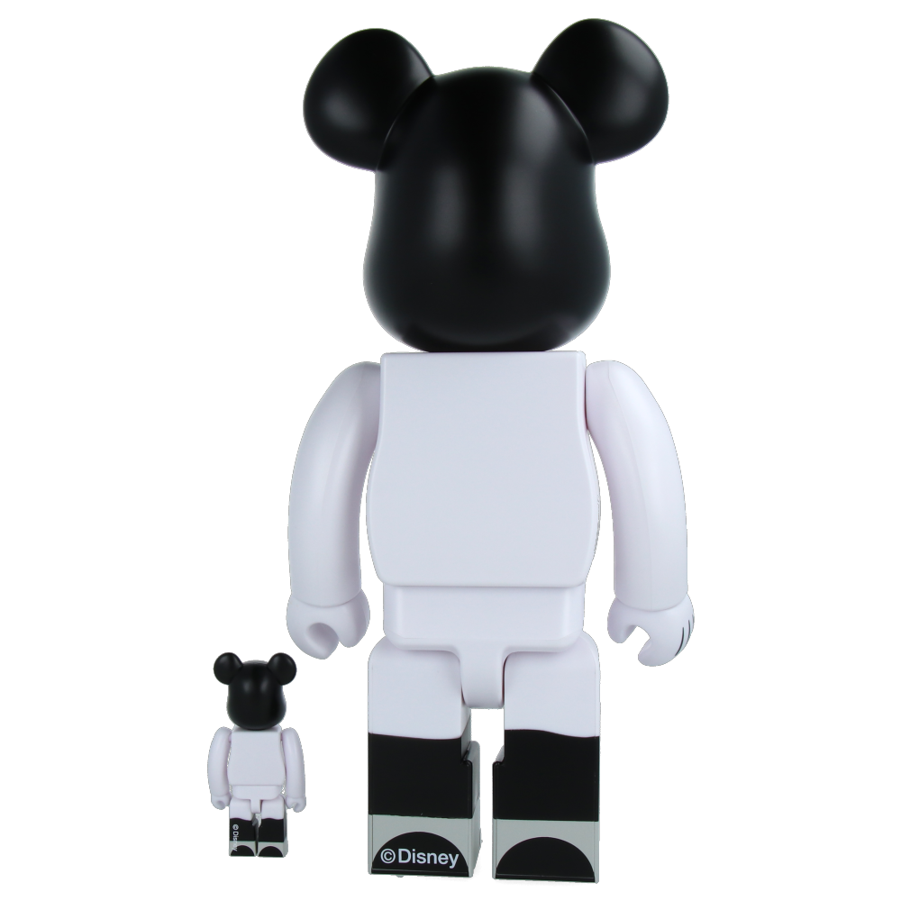 400% + 100% Bearbrick Nighttime Mickey Collectible Figure - Limited Edition Vinyl Art Toy for Display & Collection - Perfect for Home Decor, Office Display, and Gift Giving