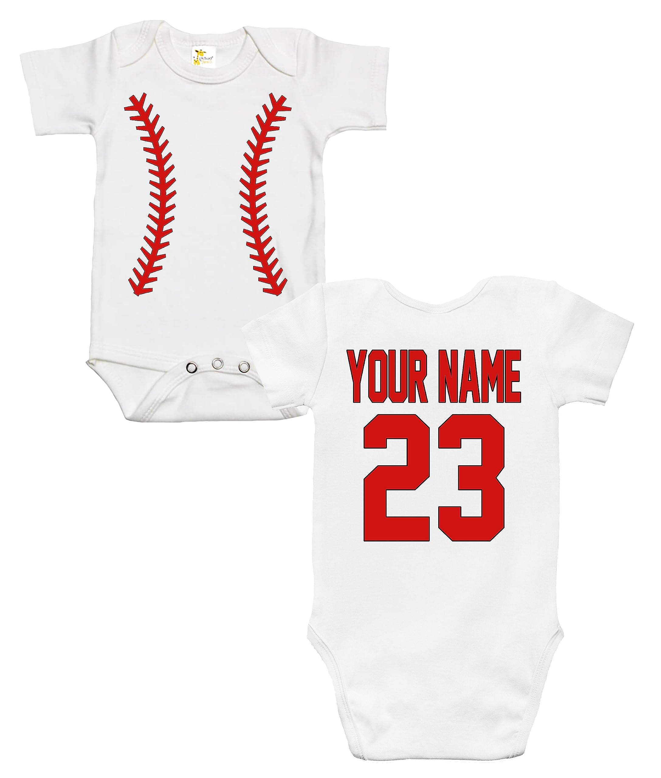 Custom Baby Baseball Jersey - Personalized Name & Number for Sports Fans