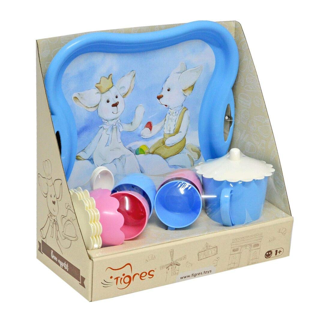 Elves on a Cloud 16-Piece Kids Tea Set - 12.2 Inch Pretend Play Tea Party Toy for Girls & Boys - Perfect for Birthday Gifts, Imaginative Play & Preschool Learning