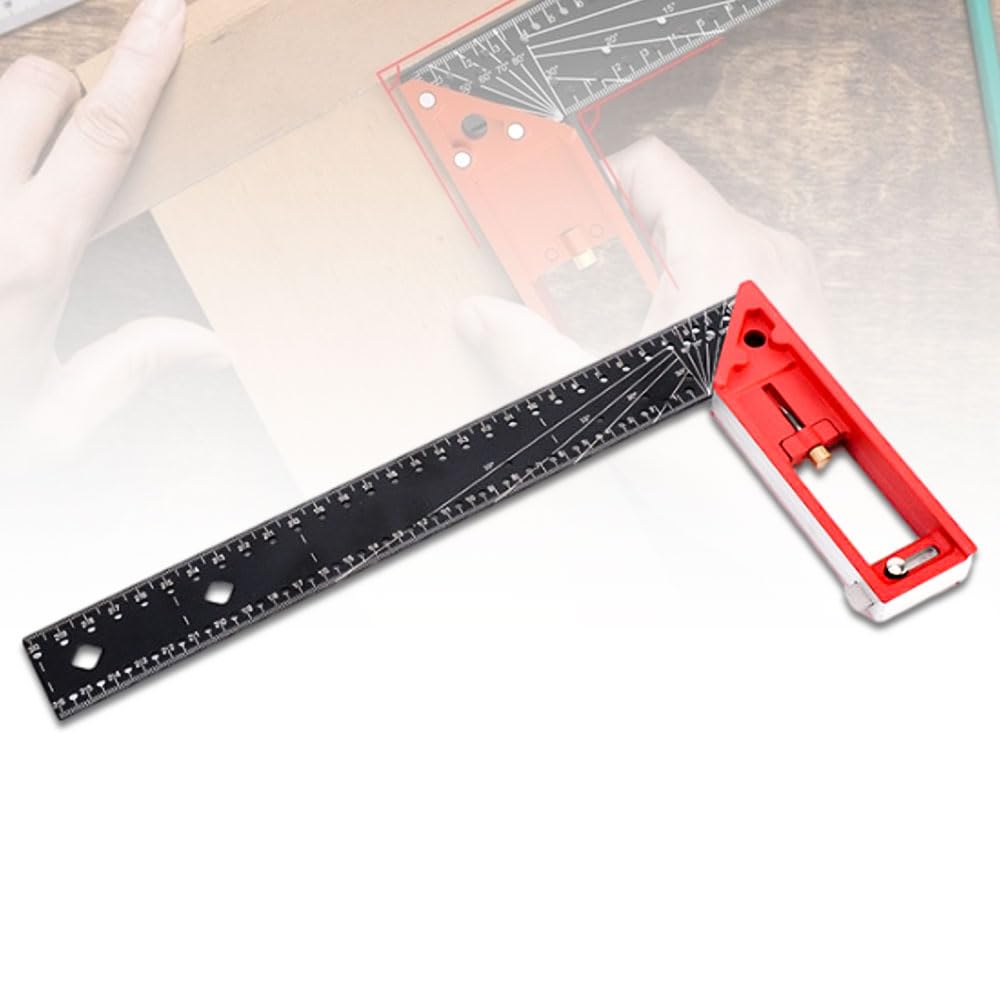 2025 Upgraded Multi-Angle Measuring Ruler - Professional Precision Measuring Tool with 45/90 Degree Angles, Universal Combination Angle Gauge for Woodworking, Metalworking & DIY Projects | Perfect for Accurate Measurements, Engineering Drawings & Crafting