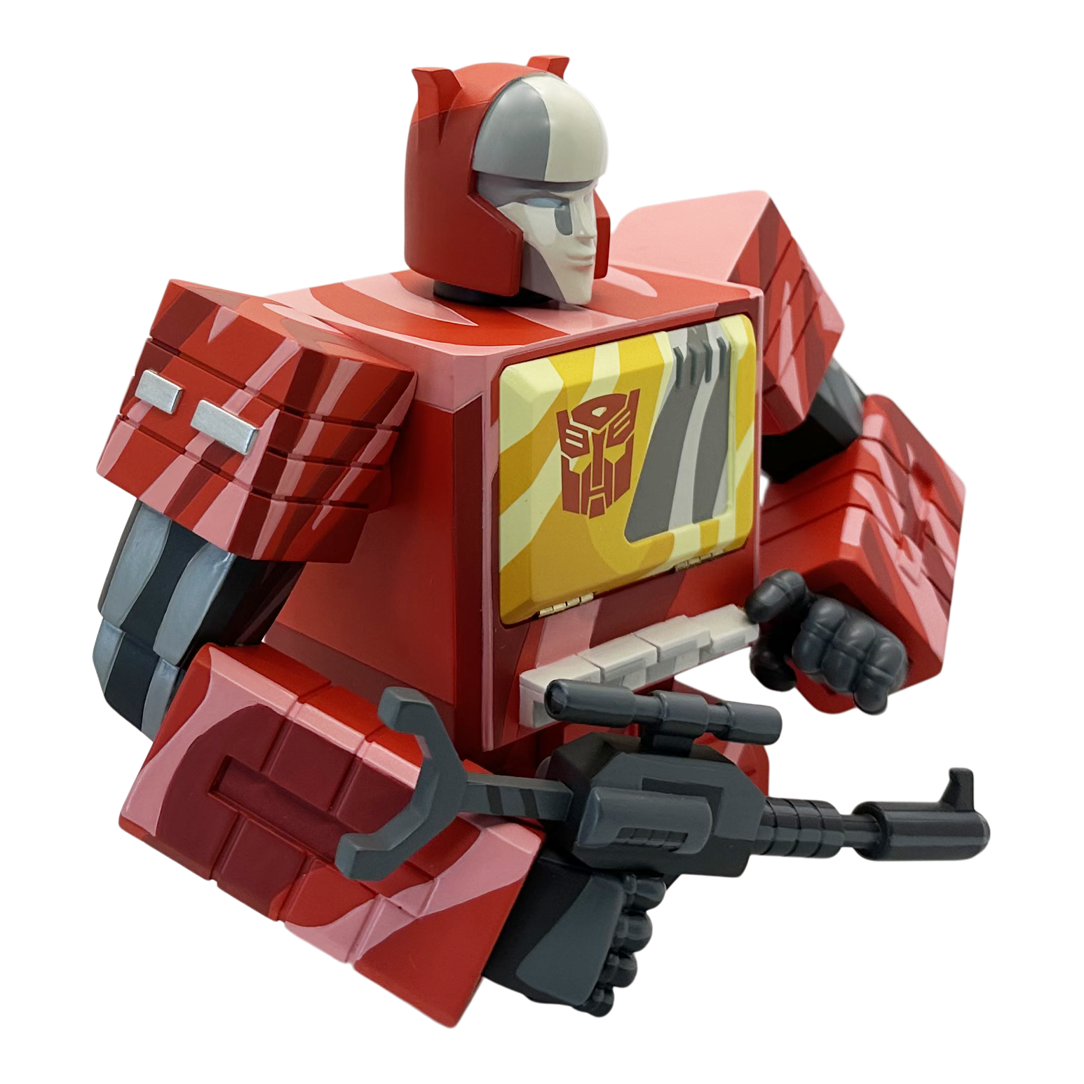 Transformers Blaster Deluxe Mini Bust Card Holder - Collectible Action Figure for Fans | Perfect for Office Desk Decor, Gift for Collectors & Movie Enthusiasts