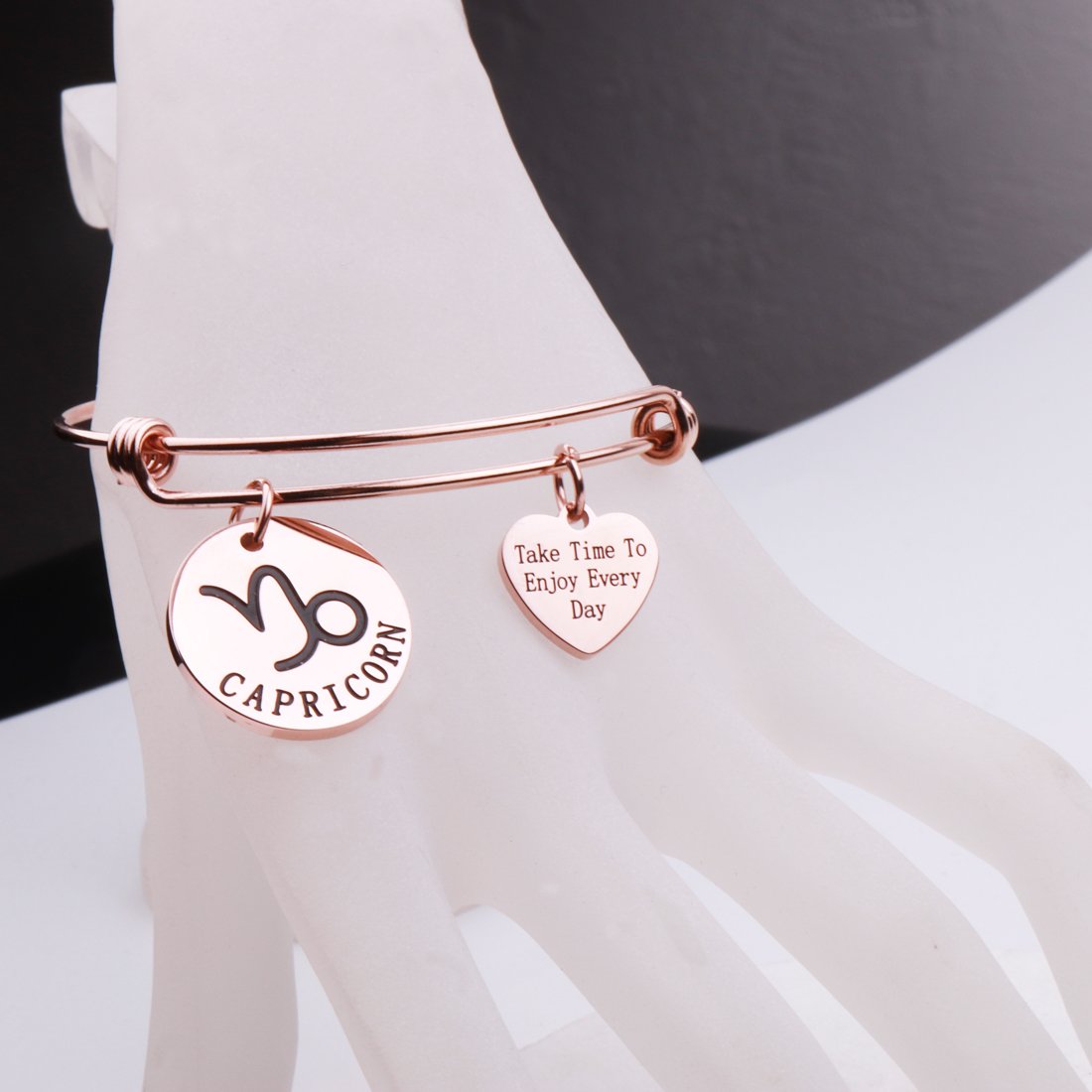 Rose Gold Zodiac Sign Bracelet - Personalized Constellation Jewelry Gift for Women & Girls - Perfect for Birthday, Anniversary & Valentine's Day Gifts