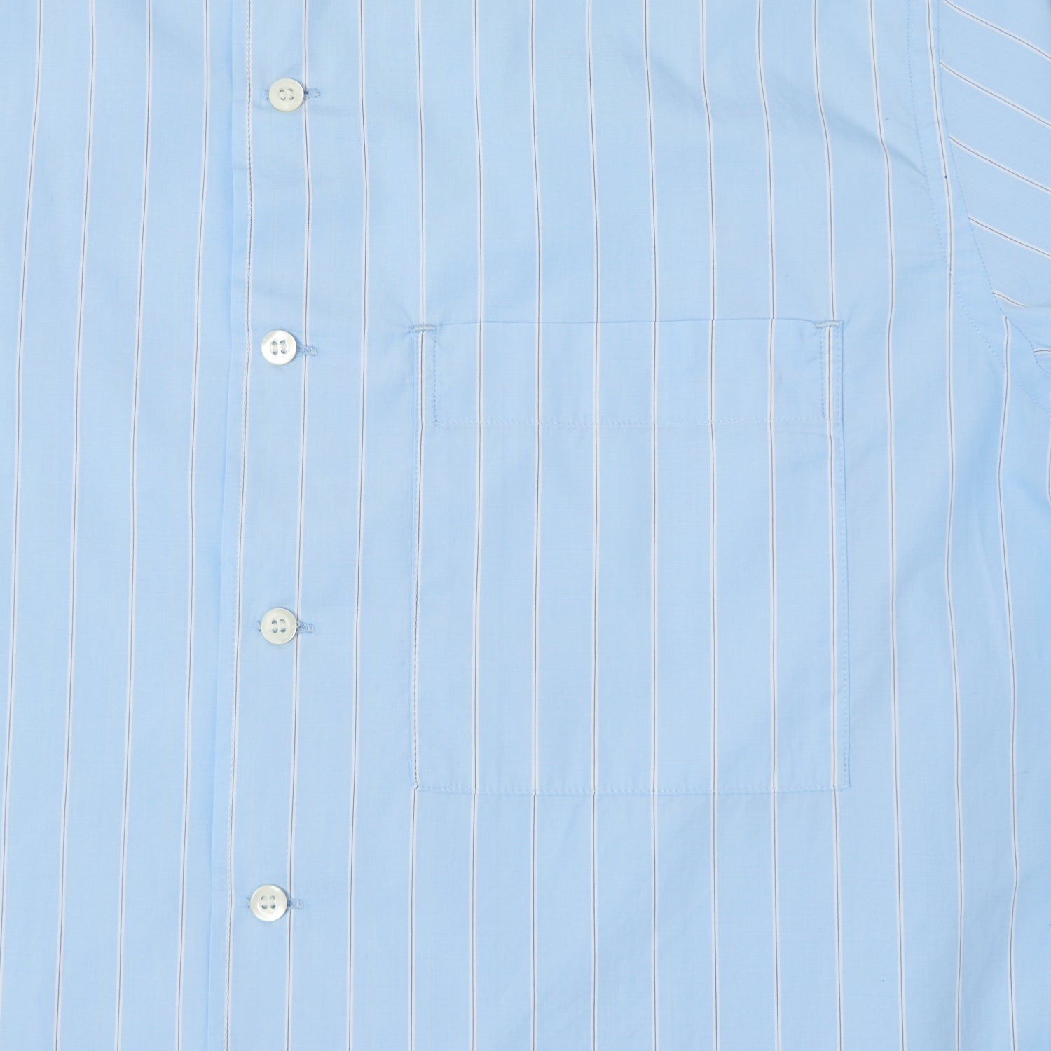 Knickerbocker Bowery Premium Cotton Shirt - Blue & White Striped Button Down for Men | Office Wear, Casual Outfits & Summer Style