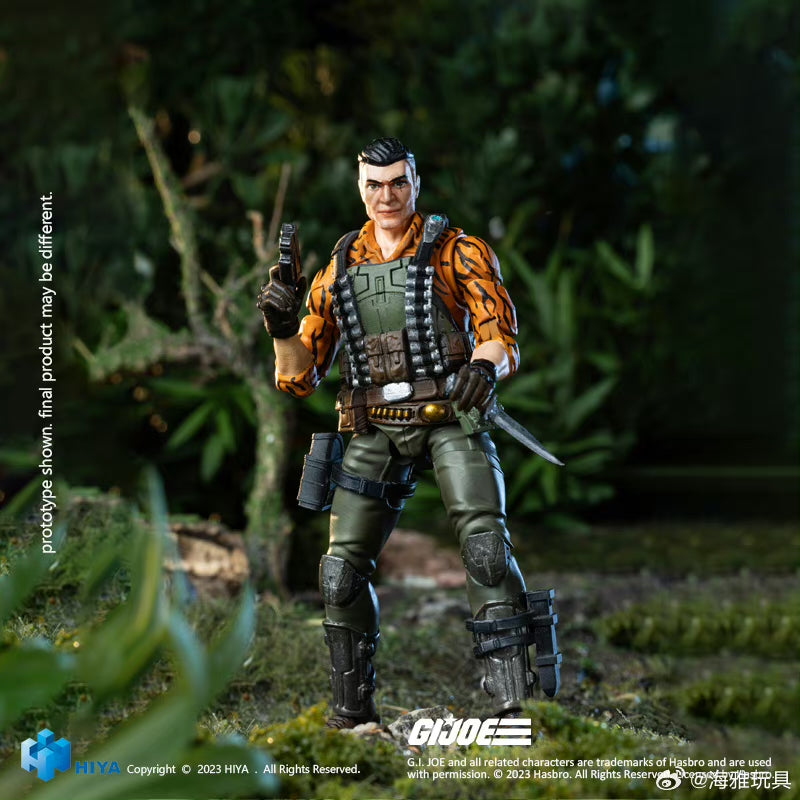 1/18 HIYA 4inch G.I.Joe Flint Tiger Force Action Figure - Exquisite Collectible Mini Series for Display & Play | Military Toy for Kids & Adult Collectors