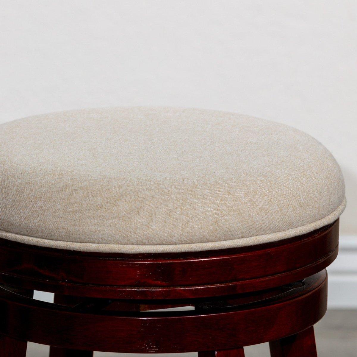 Premium Backless Fabric Swivel Stool - 24