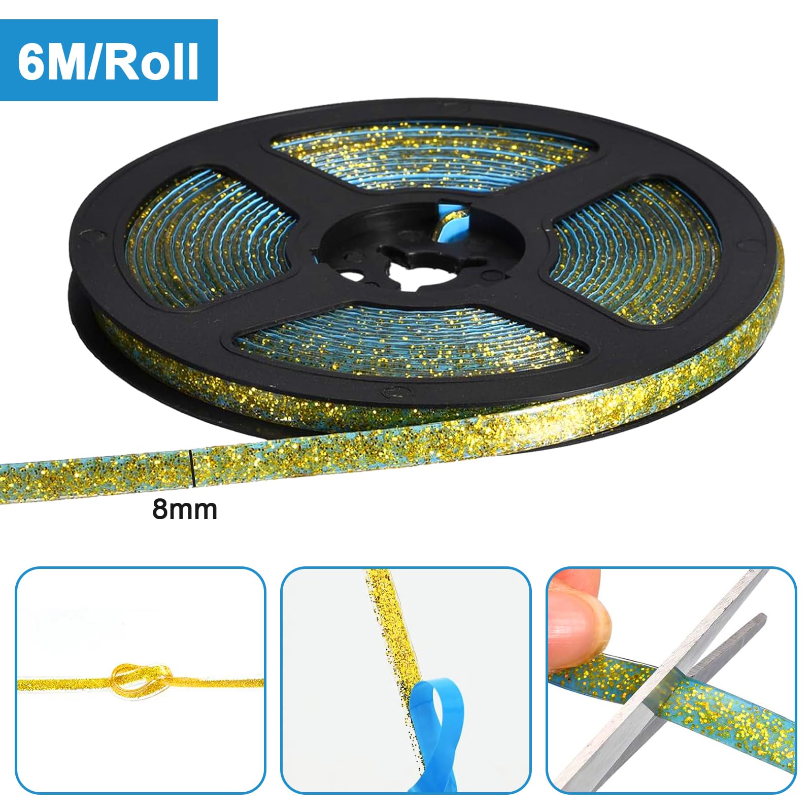 Self-Adhesive Flexible Ceiling Molding Trim - Peel and Stick Caulk Tape Sealant Strip for Stove, Sink, Toilet, Wall Corners & Tile Edges - Gold (Perfect for Bathroom, Kitchen & Home Renovation Projects)