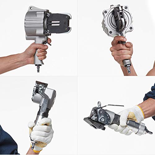 INTBUYING Pneumatic Strapping Tool Kit - Heavy Duty Metal Strapping Tensioner & Cutter Sealer for Steel Banding - Ideal for Warehouse, Shipping, and Industrial Packaging Applications