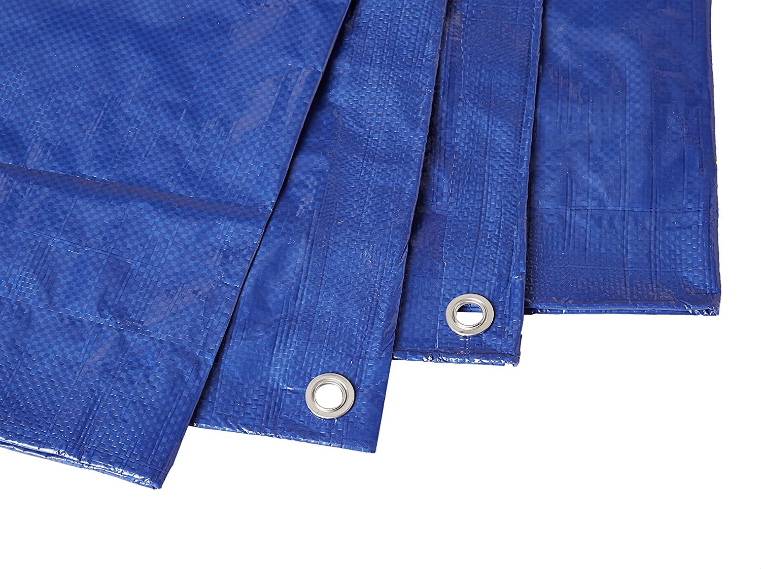 40x60 Heavy Duty 5 Mil Waterproof Tarp Cover - UV Resistant, Rip & Tear Proof Poly Tarpaulin with Reinforced Edges - Perfect for Roof Protection, Camping Gear, Patio Furniture Cover, Pool Cover, Boat Cover & Outdoor Use (Blue)