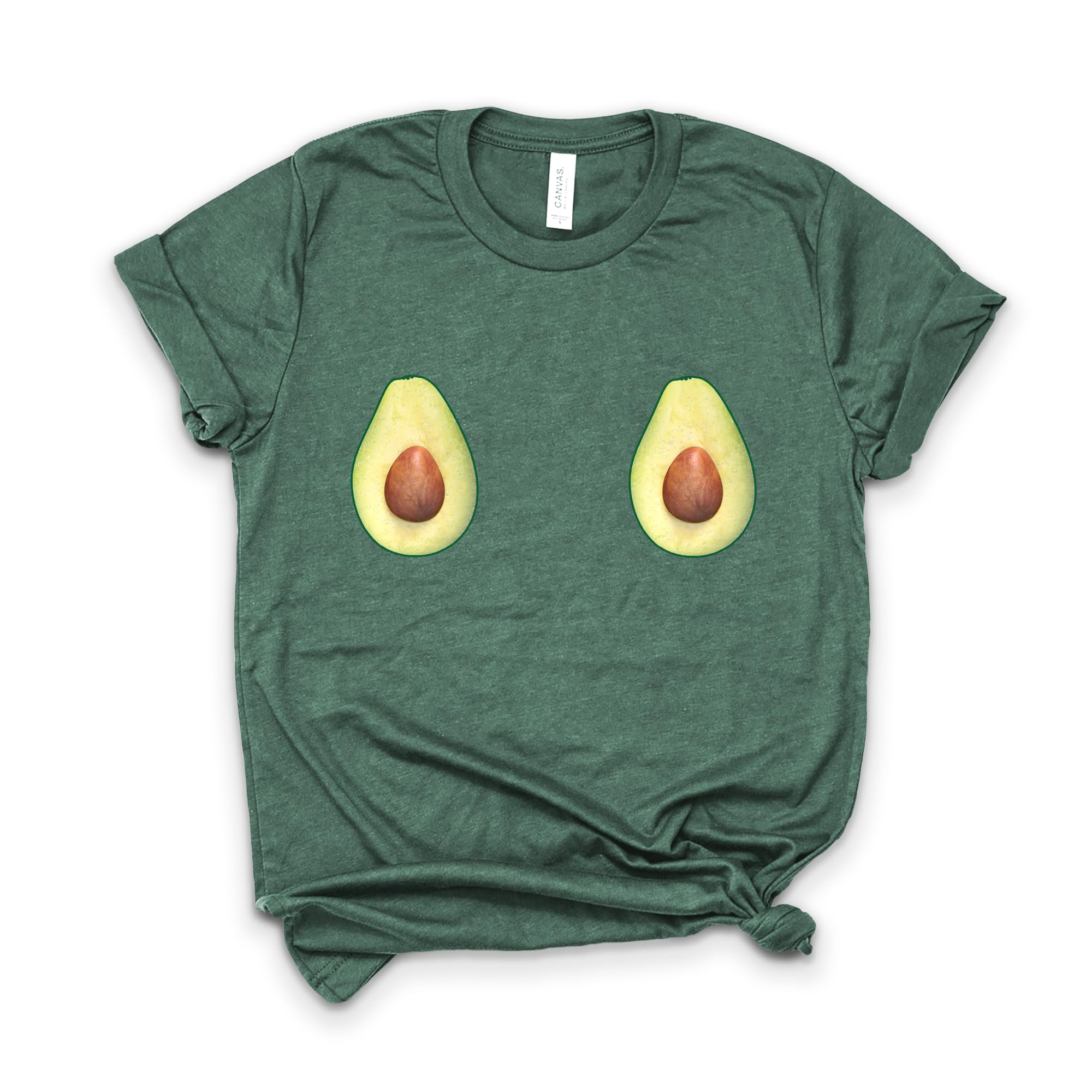 Avocado Print T-Shirt - Funny Vegan Vegetarian Gift - Soft Unisex Cotton Tee for Women & Men - Perfect for Casual Wear, Gardening, and Eco-Friendly Lifestyle