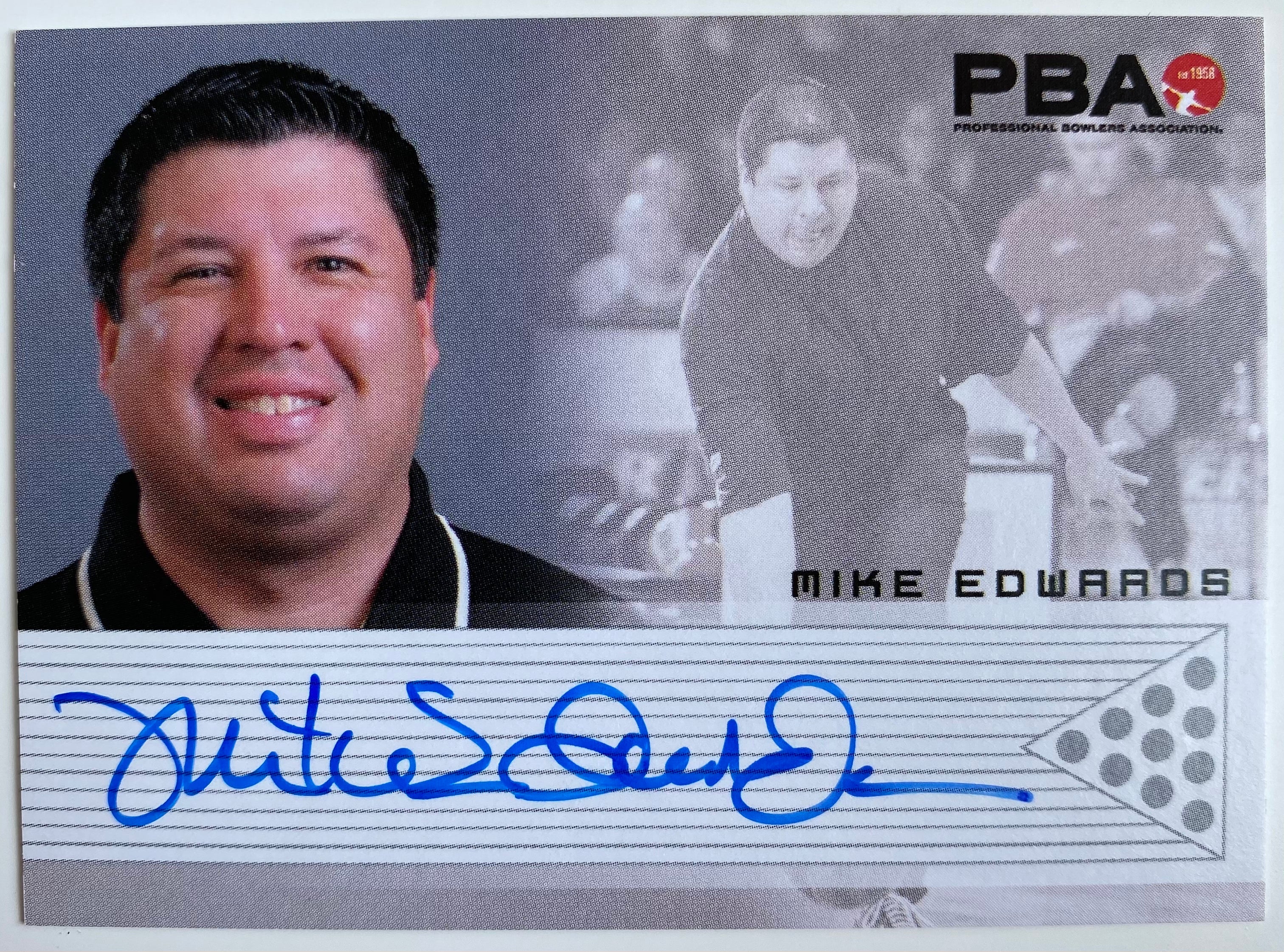 2008 Mike Edwards PBA Autograph Bowling Card - Rare Collectible Sports Memorabilia for Bowling Fans & Card Enthusiasts - Perfect for Display, Trading, or Gifting