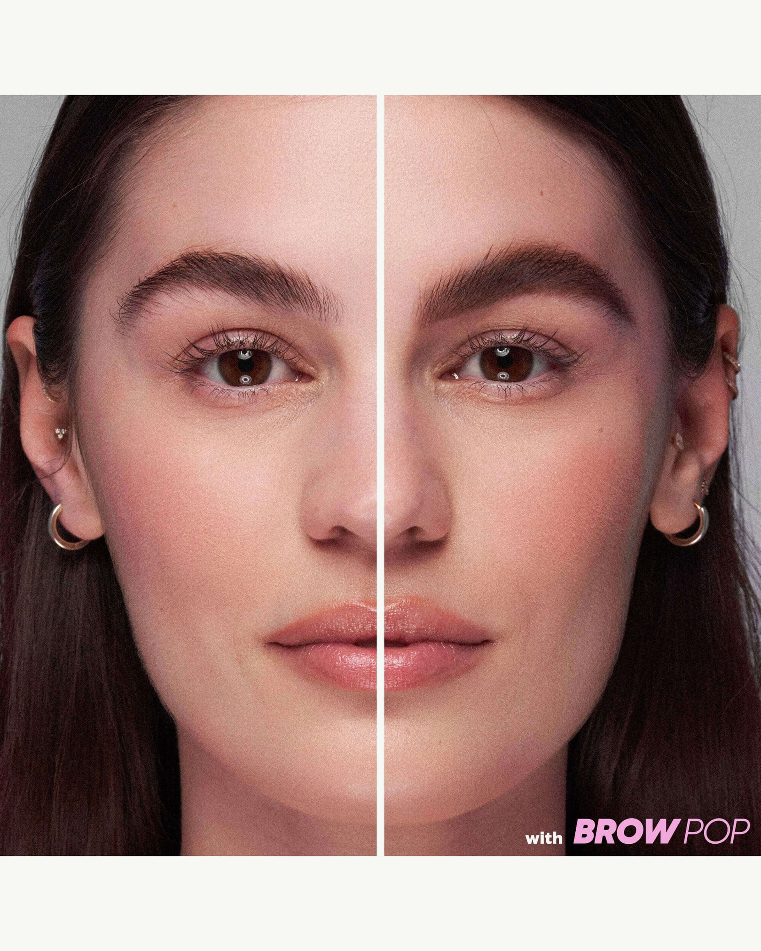 Brow Pop Dual Action Defining Pencil - Waterproof Eyebrow Pencil with Spoolie Brush for Natural Looking Brows - Perfect for Daily Makeup, Salon & Special Occasions