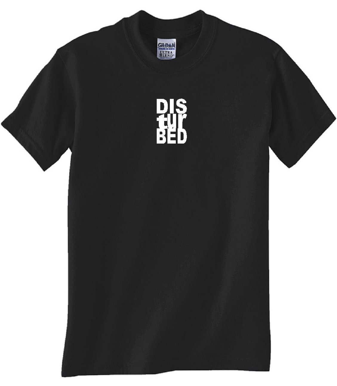 Disturbed Graphic Black T-Shirt | STUFF WITH ATTITUDE | Soft Cotton Tee for Men & Women | Perfect for Concerts, Gaming & Alternative Fashion