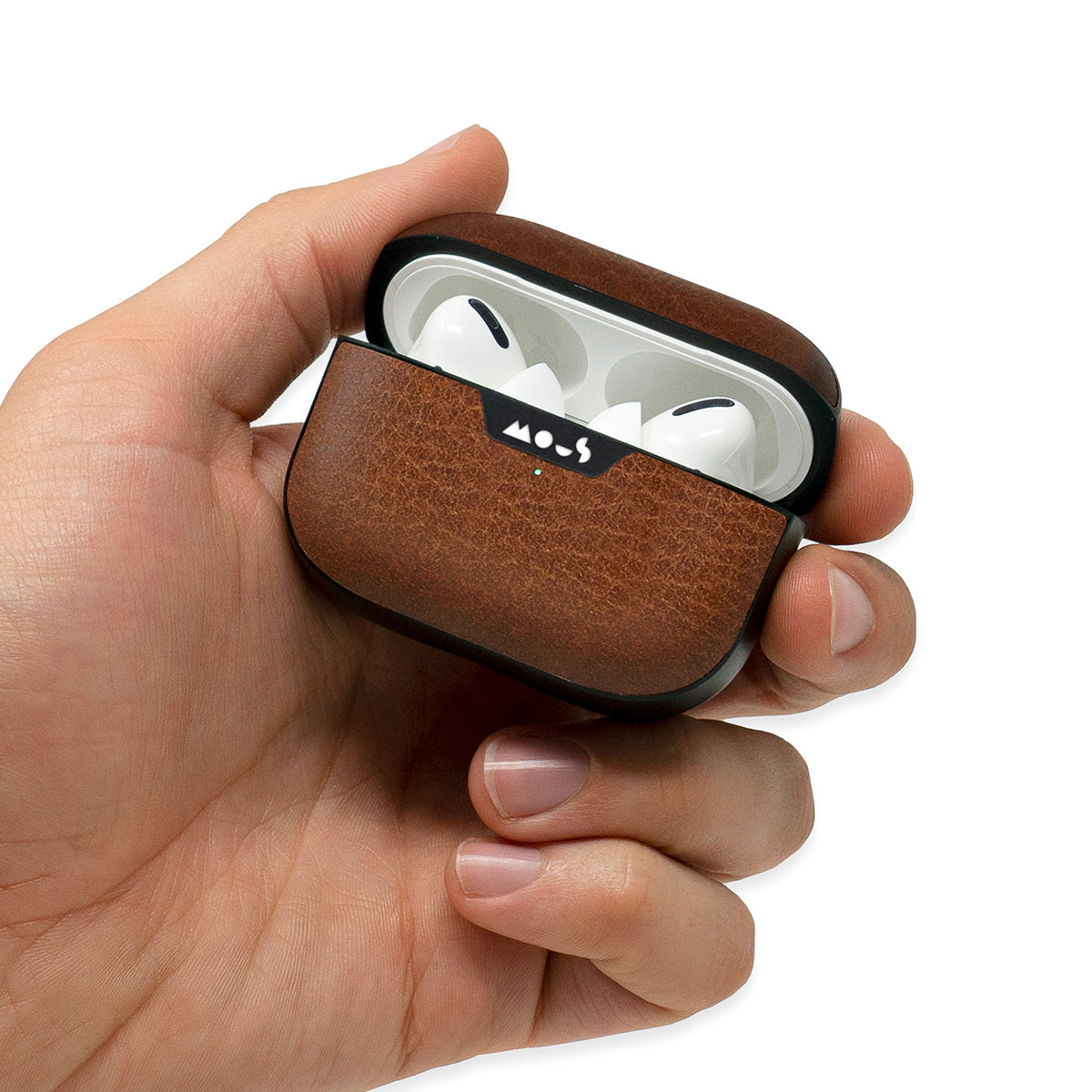 Premium Brown Leather AirPods Pro Case - Protective Cover with Secure Fit - Perfect for Travel, Work & Everyday Use