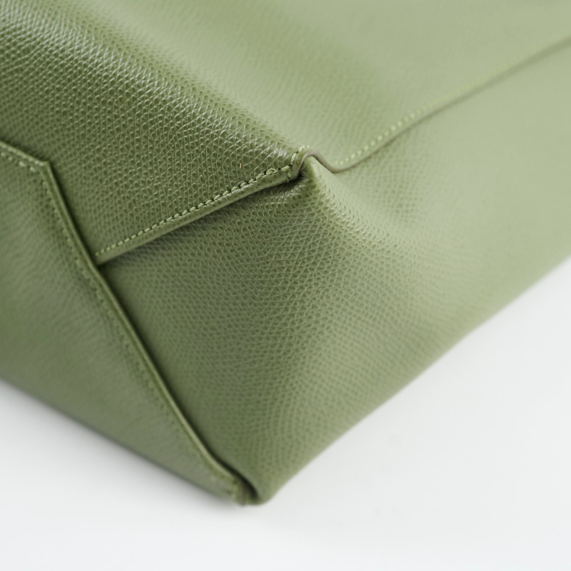 Celine Green Leather Tote Bag with Adjustable Strap - Stylish Handbag for Women, Work, Travel & Everyday Use