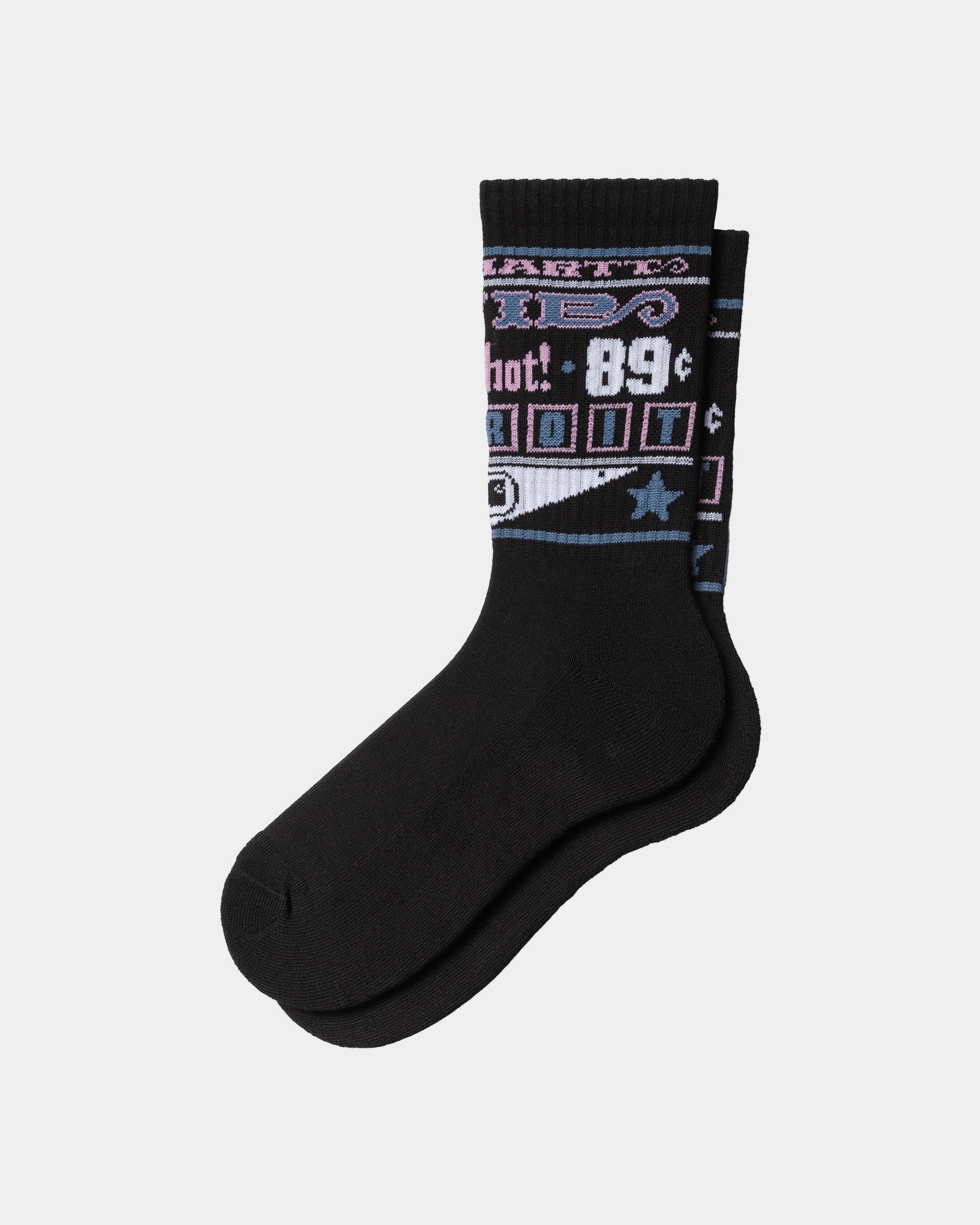 Premium Black Cotton Crew Socks for Men & Women - Soft & Comfortable Everyday Wear - Ideal for Work, Gym, and Casual Outfits