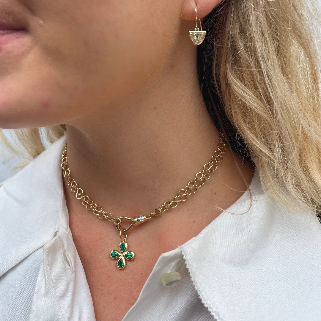 Single Stone Evren Chain Necklace - Elegant Minimalist Gold Pendant for Women | Perfect for Everyday Wear, Date Nights & Special Occasions