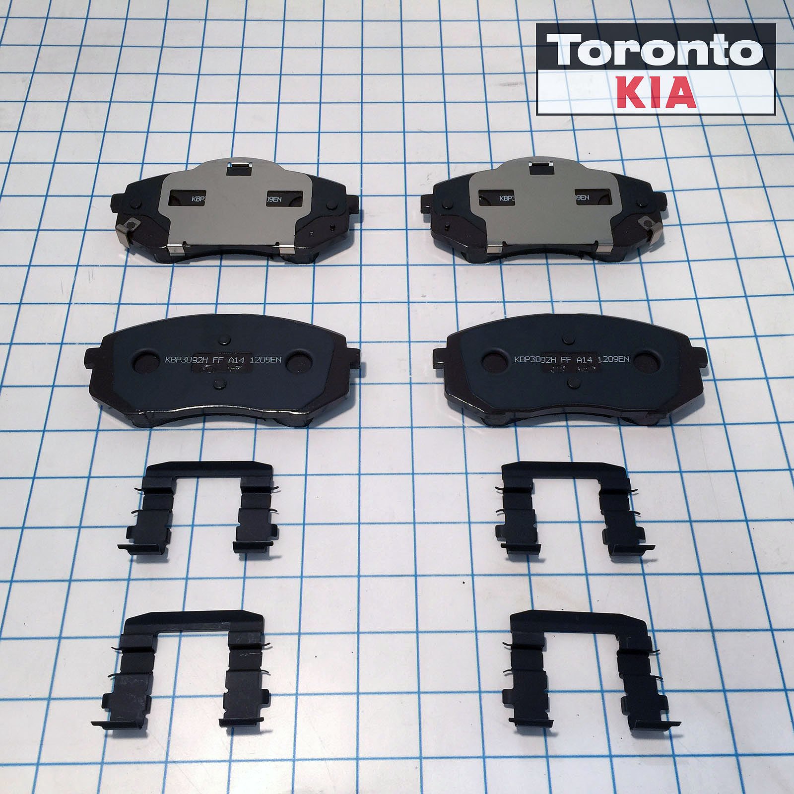Kia 58101-1MA60 Disc Brake Pads - High Performance Brake Pads for Kia Vehicles - Perfect for Daily Commuting and Highway Driving
