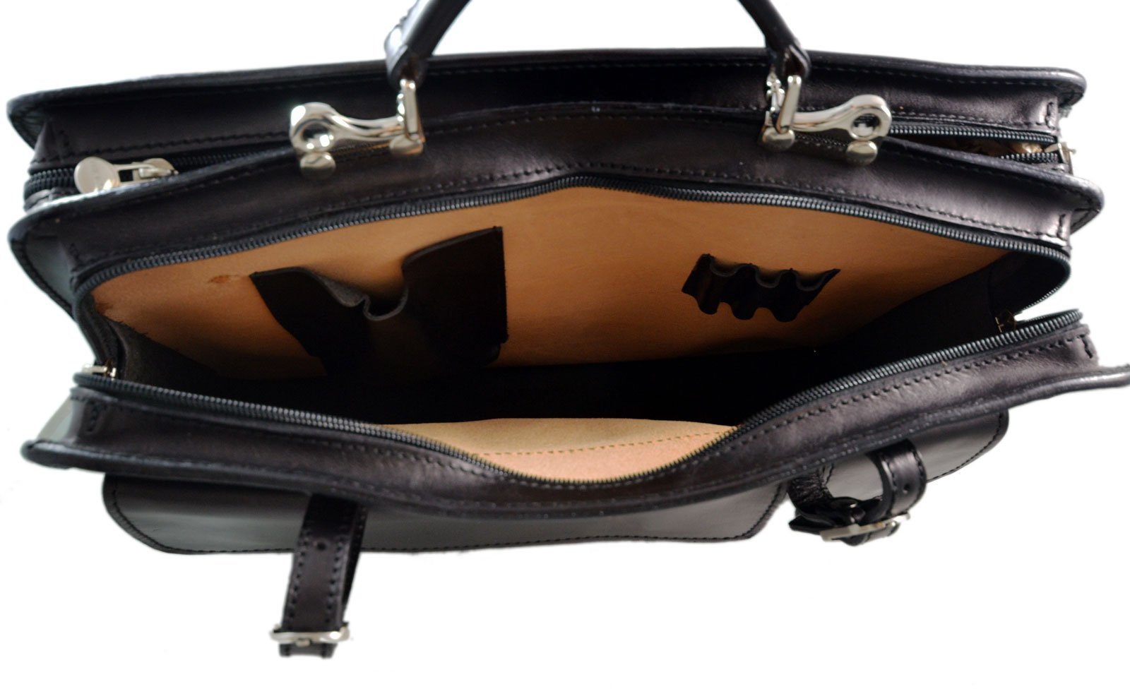 Premium Genuine Leather Shoulder Bag for Women & Men - Business Briefcase, Messenger Bag, Office Document Folder - Ideal for Work, Travel & Daily Commute - Black
