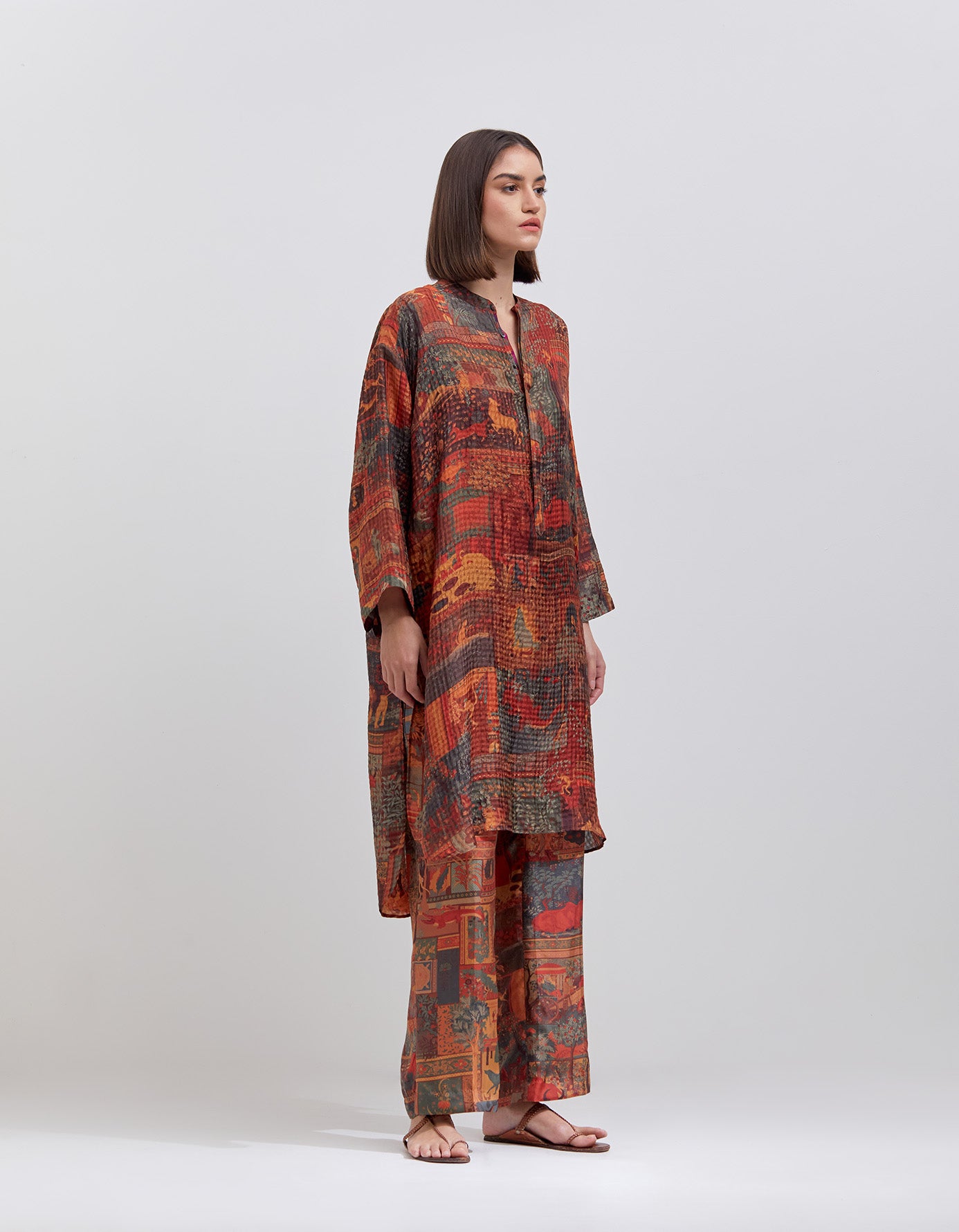 Silk Pyjama Pants for Women - Soft & Comfortable Terracotta Sleepwear - Perfect for Lounging, Sleeping & Relaxing at Home