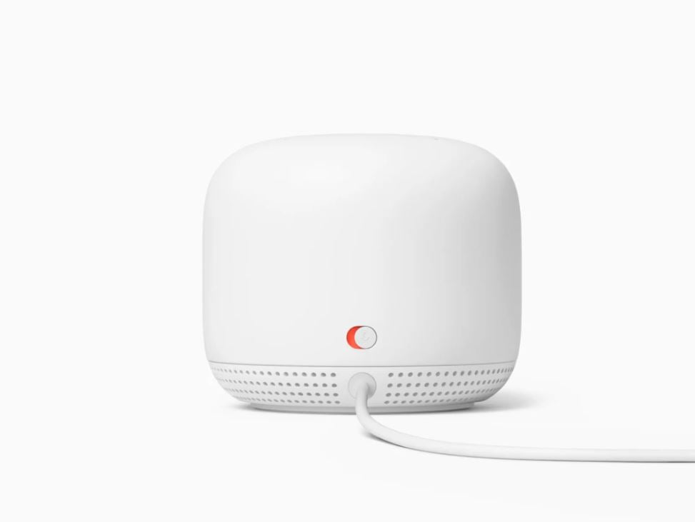 Google Nest Mesh Wi-Fi System (2 Pack) - Dual-Band Router & Point with Voice Assistant, 4K Streaming, Smart Home Compatible - White - Perfect for Whole Home Coverage & Smart Device Control