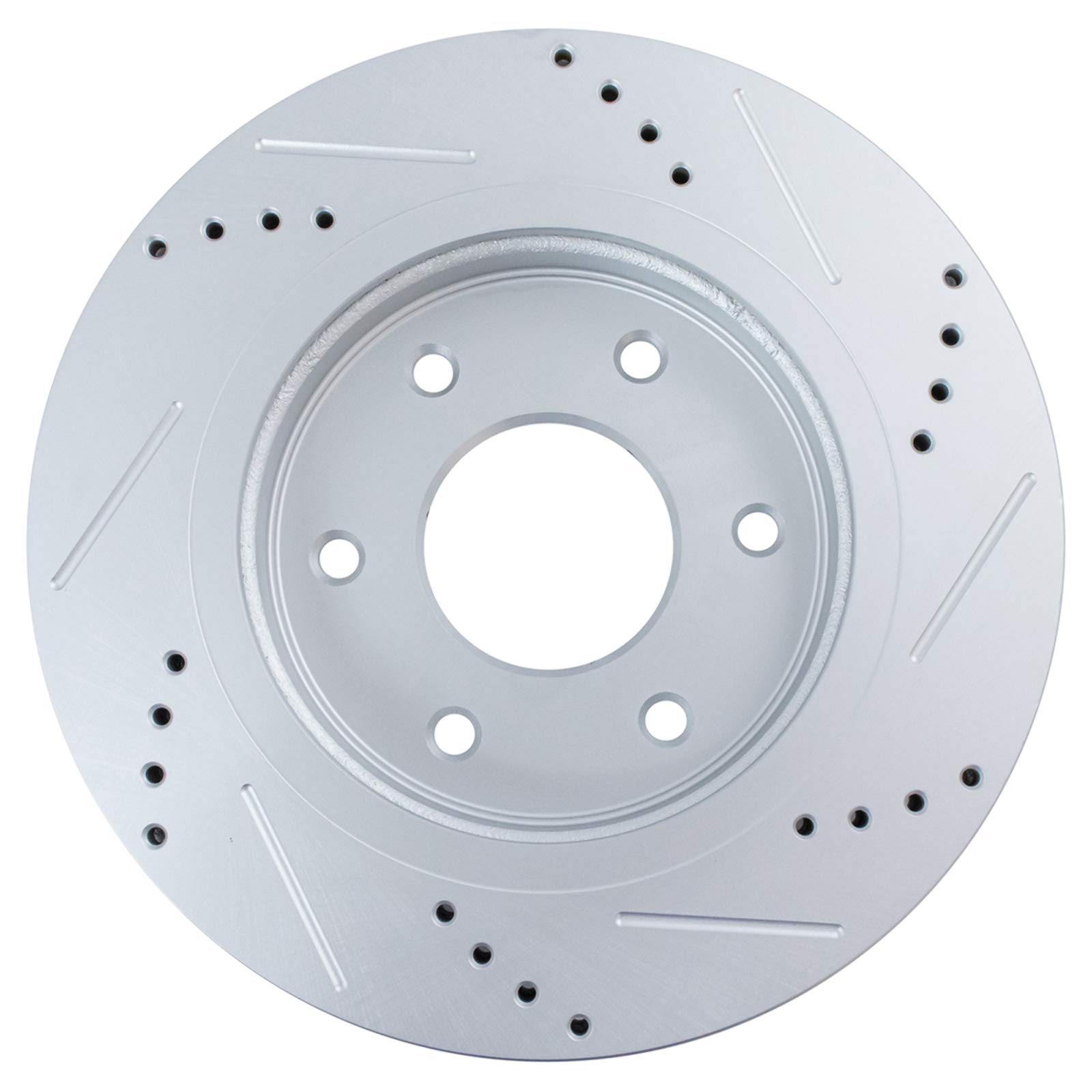TRQ Front Performance Brake Pad & Rotor Kit - Ceramic Premium G-Coated Brake Pads & Rotors Set with Wheel Hub Bearing Assembly - Compatible with 2005-2006 INFINITI QX56, 2005-2007 Nissan Armada & Titan - Perfect for Off-Roading, Towing & Heavy-Duty Driving