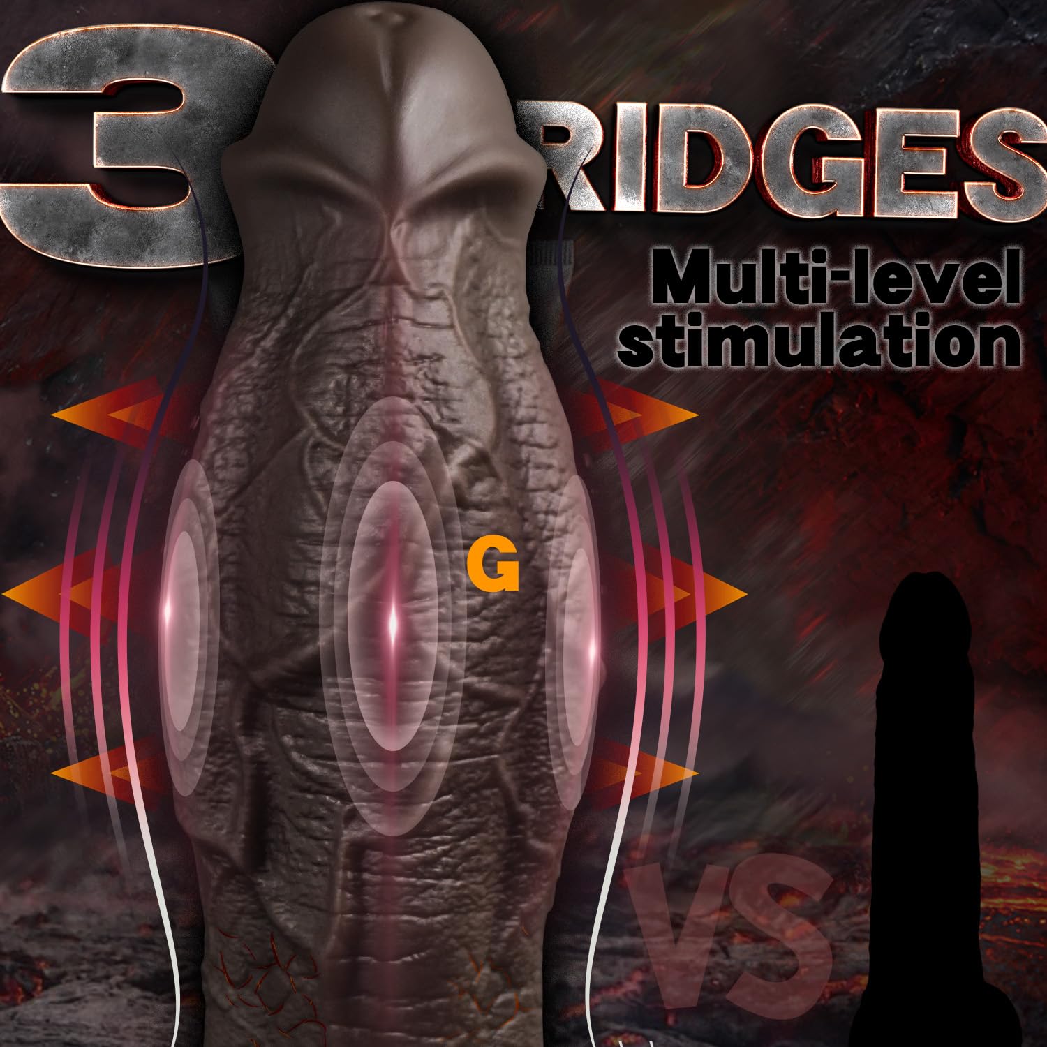 Bad Dragon Dildo - Extra Thick Black Realistic Monster Toy with Powerful Suction Cup | Hands-Free Pleasure | Large Body-Safe Silicone Adult Sex Toy for Vaginal & Anal Play | Perfect for Fantasy Roleplay & BDSM Scenes