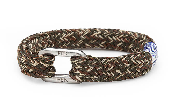 PIG & HEN Limp Lee Rope Bracelet for Men - Army Green, Brown & Sand Color Options - Durable & Stylish Outdoor Adventure Accessory for Hiking, Camping & Travel