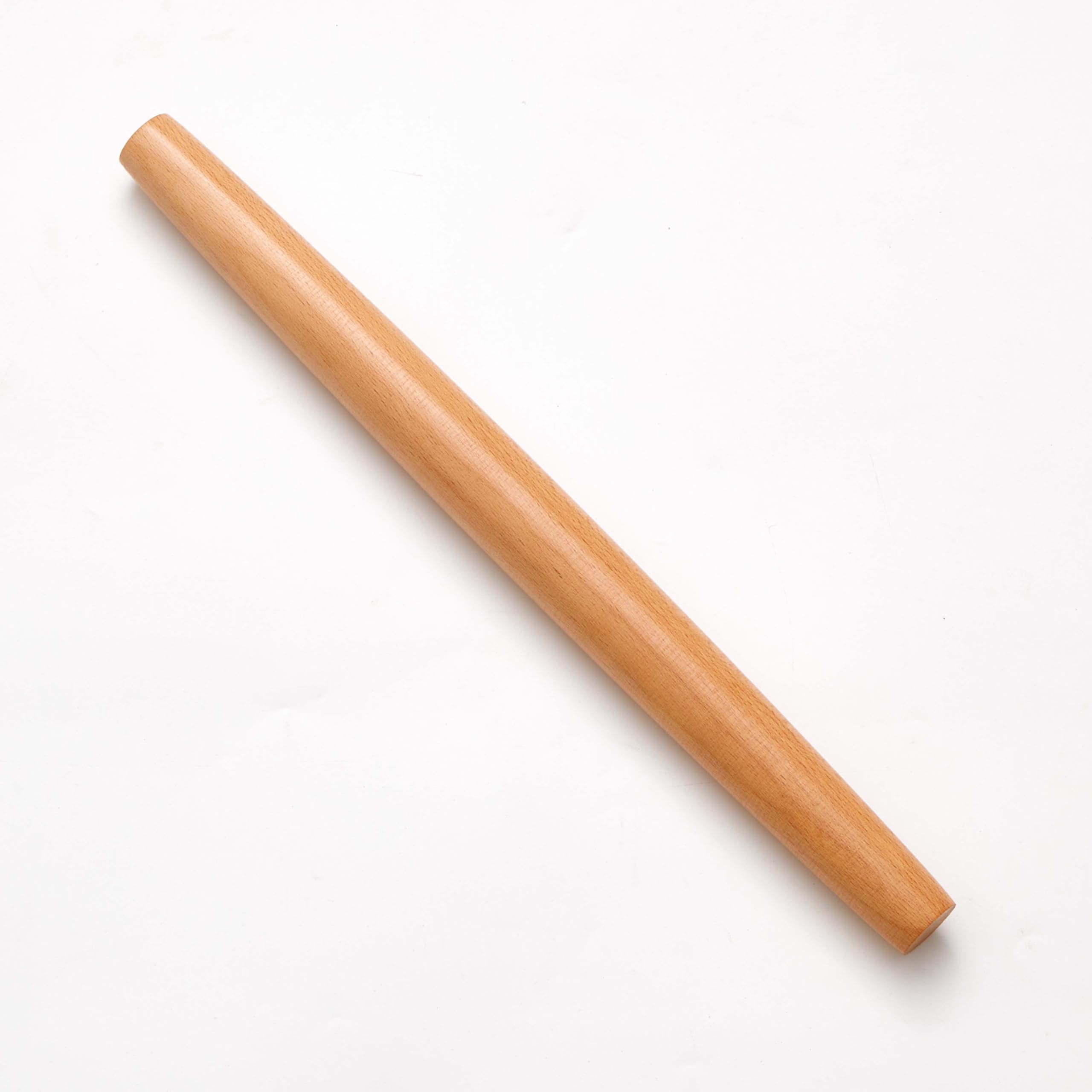 Fulimax 16 Inch Classic Wooden Rolling Pin for Baking - Premium Beechwood French Rolling Pin for Dough, Pizza Crust, Cookies, Pastry & Pasta - Essential Kitchen Baking Tool for Home Bakers & Professional Chefs