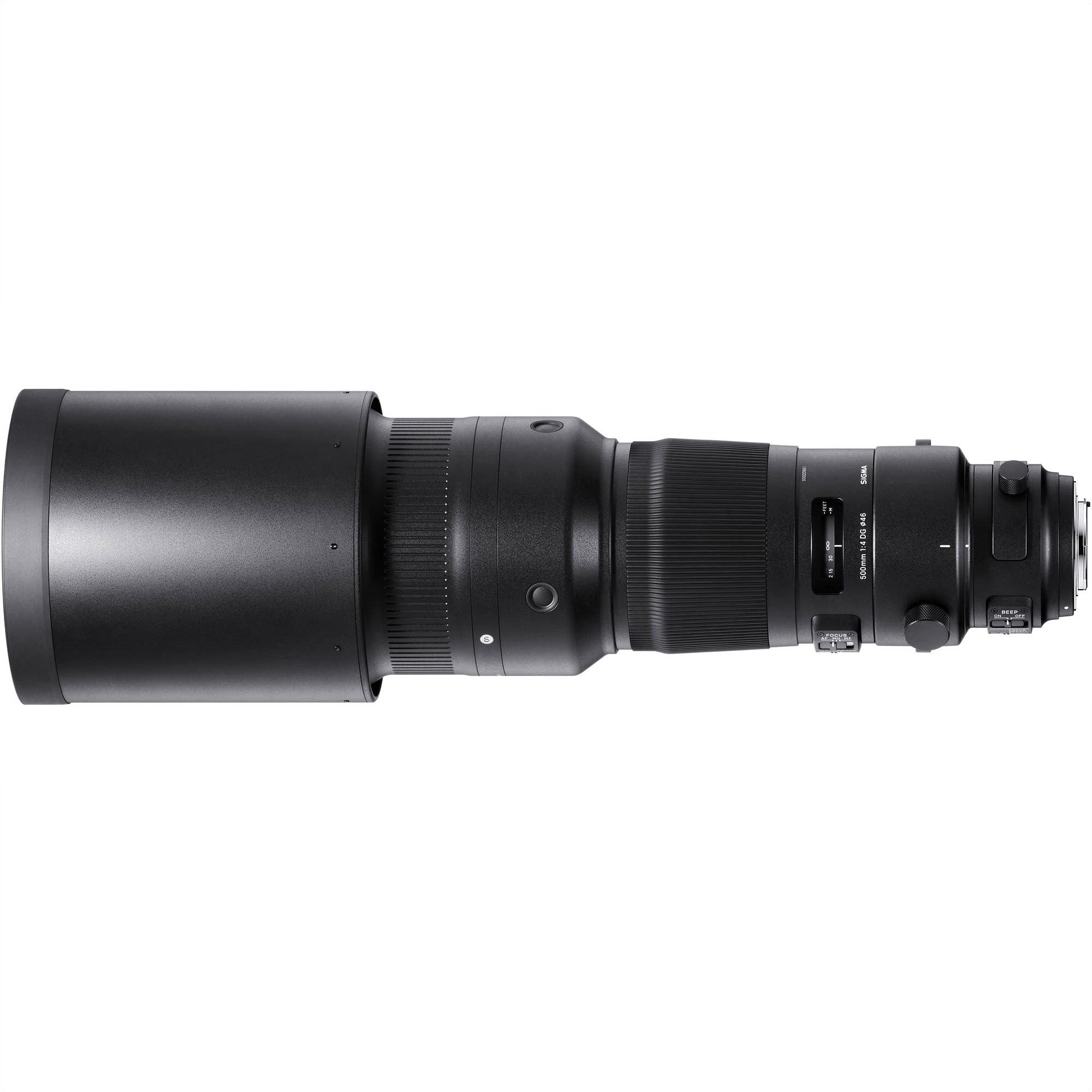Sigma 500mm F4.0 DG OS HSM Sports Lens for Sigma SA Mount - Super Telephoto Prime Lens for Wildlife, Sports & Nature Photography - Fast Aperture with Optical Stabilizer & Hyper Sonic Motor