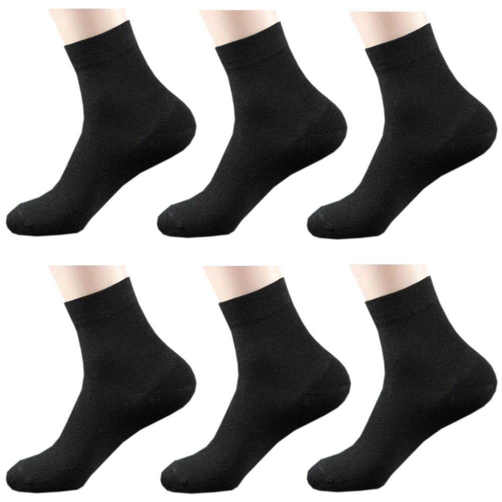 October Elf Men's Crew Ankle Thin Cotton Dress Socks - Breathable Short Athletic Socks for Work, Casual & Sports - Comfortable Everyday Socks for Business, Office & Gym