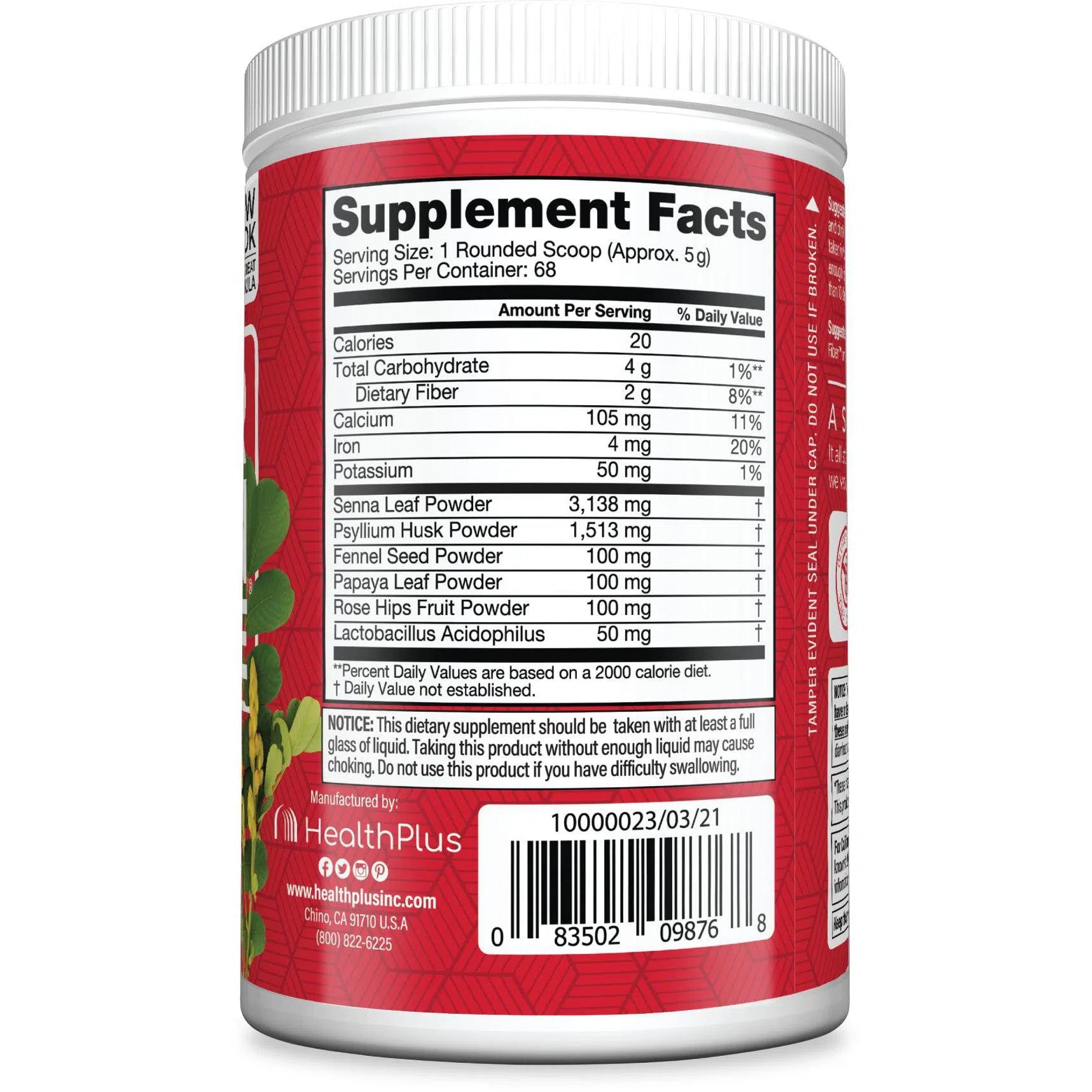 Health Plus Super Colon Cleanse - Natural Detox & Digestive Support Supplement for Gut Health | Supports Regularity & Cleansing | Perfect for Post-Holiday Reset & Wellness Routine