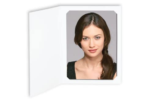 100 Pack 4x6/5x7 Photo Folder Frames - Premium Cardboard Picture Frames for Weddings, Graduations, Baby Showers & Special Events - Perfect for Photo Displays, Memory Keepsakes & Party Decorations