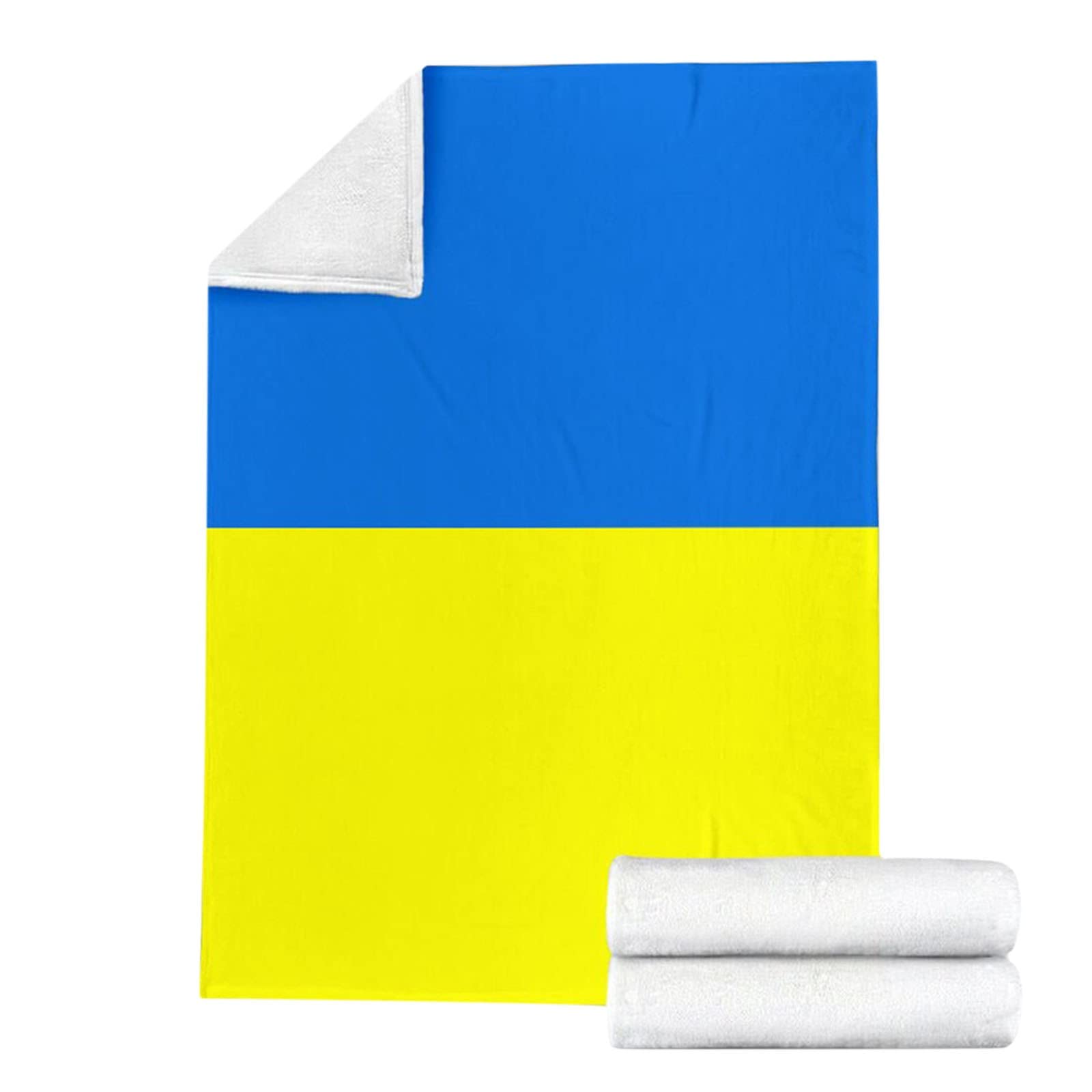 Ukrainian Flag Electric Blanket for Kids - Soft Fleece Heating Blanket with Auto Timer & Safety Protection - Perfect for Bedtime, Nursery, Winter Warmth & Ukrainian Heritage Gifts