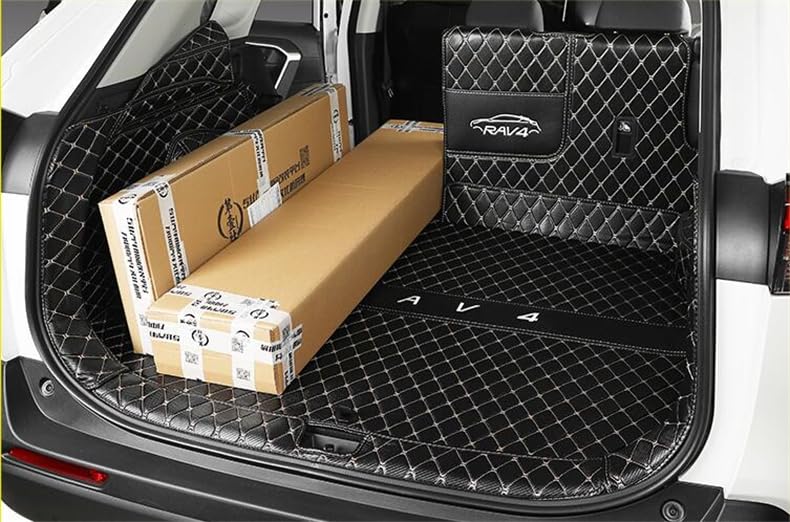 Custom Cargo Cover Mats Trunk Cargo Liner for Lexus UX UX200 UX250H - All Weather Protection, 3D Laser Measured for Maximum Coverage, Odorless & Durable (Black with Red Stitching) - Perfect for Road Trips, Grocery Hauling & Pet Transport