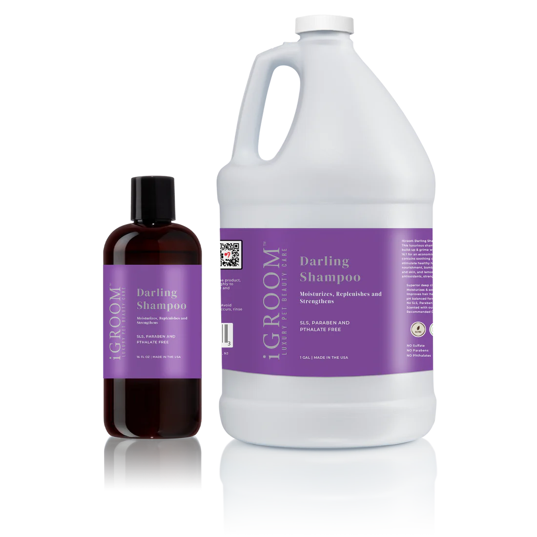 iGROOM Darling Shampoo for Dogs - Gentle Cleansing & Moisturizing Formula (8oz & 16oz) - Perfect for Bath Time & Daily Grooming Routine