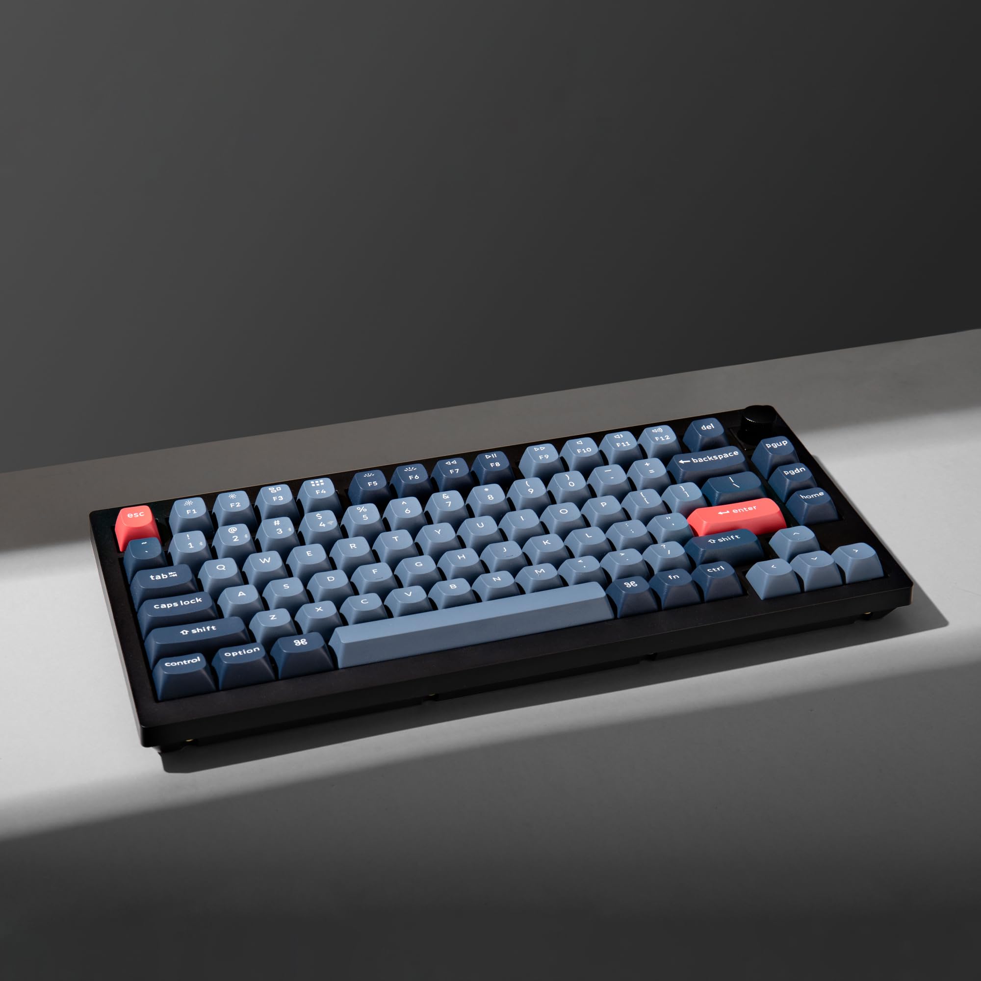 Keychron V1 Max 75% RGB Wireless Mechanical Keyboard - 2.4Ghz/Bluetooth 5.1/Wired, QMK/VIA Programmable, Hot-Swappable Gateron Jupiter Red Switch, Gasket Mount for Mac/Windows/Linux - Perfect for Gaming, Coding & Office Work
