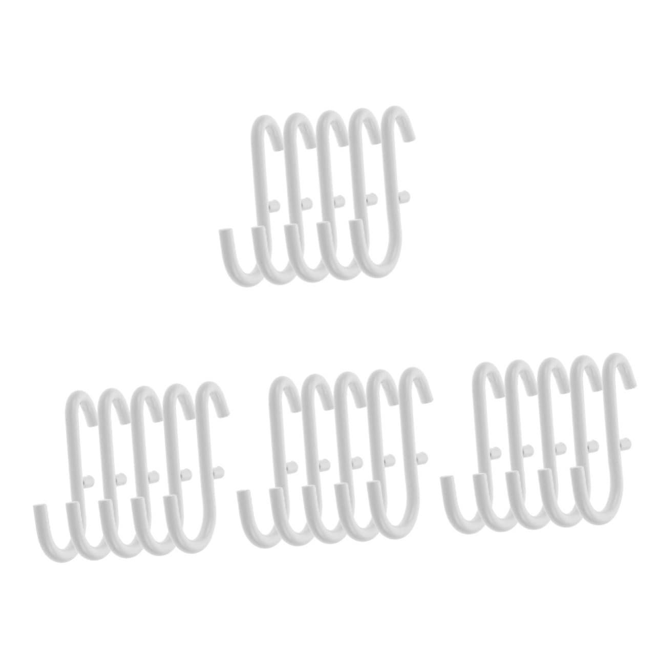 iplusmile 4 Sets Adjustable Pegboard Hooks - Wall Mount Organizer Hooks for Garage, Kitchen & Workshop - Heavy Duty Storage Hooks for Tools, Utensils & Home Organization (5pcs x4) - Perfect for DIY Projects & Space Saving Storage Solutions
